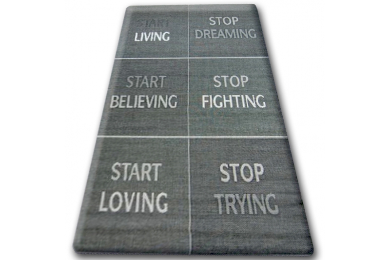 Põimela vaip – must ja hõbedane