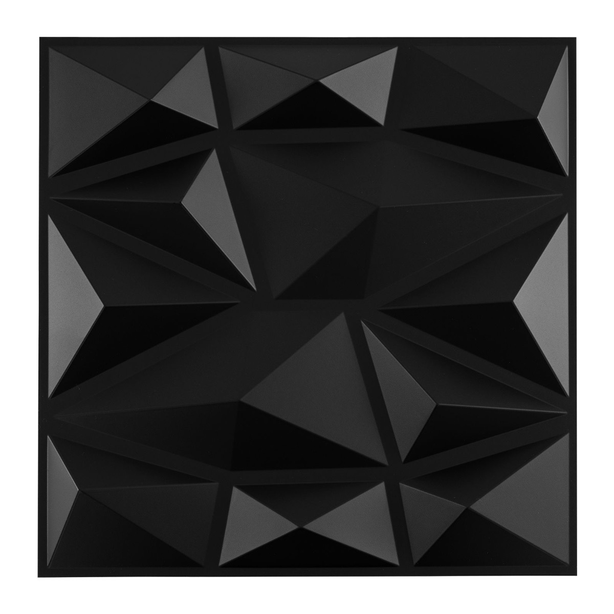 100 tükki 3d seinapaneele teemant 30 x 30 cm seinakattematerjal seinalahendus must 9m