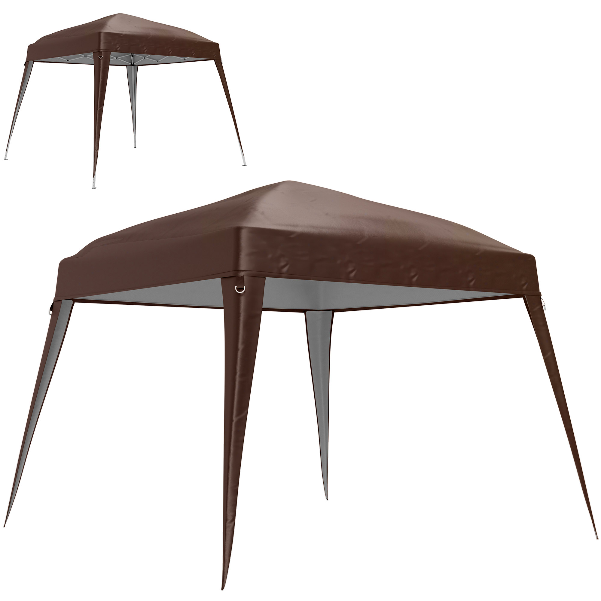 Asendusvarikatus 3 x 3 m aiapaviljonile, aiatelgi asendusvarikatus, UPF 50+, Oxford-kangas, kohvipruun