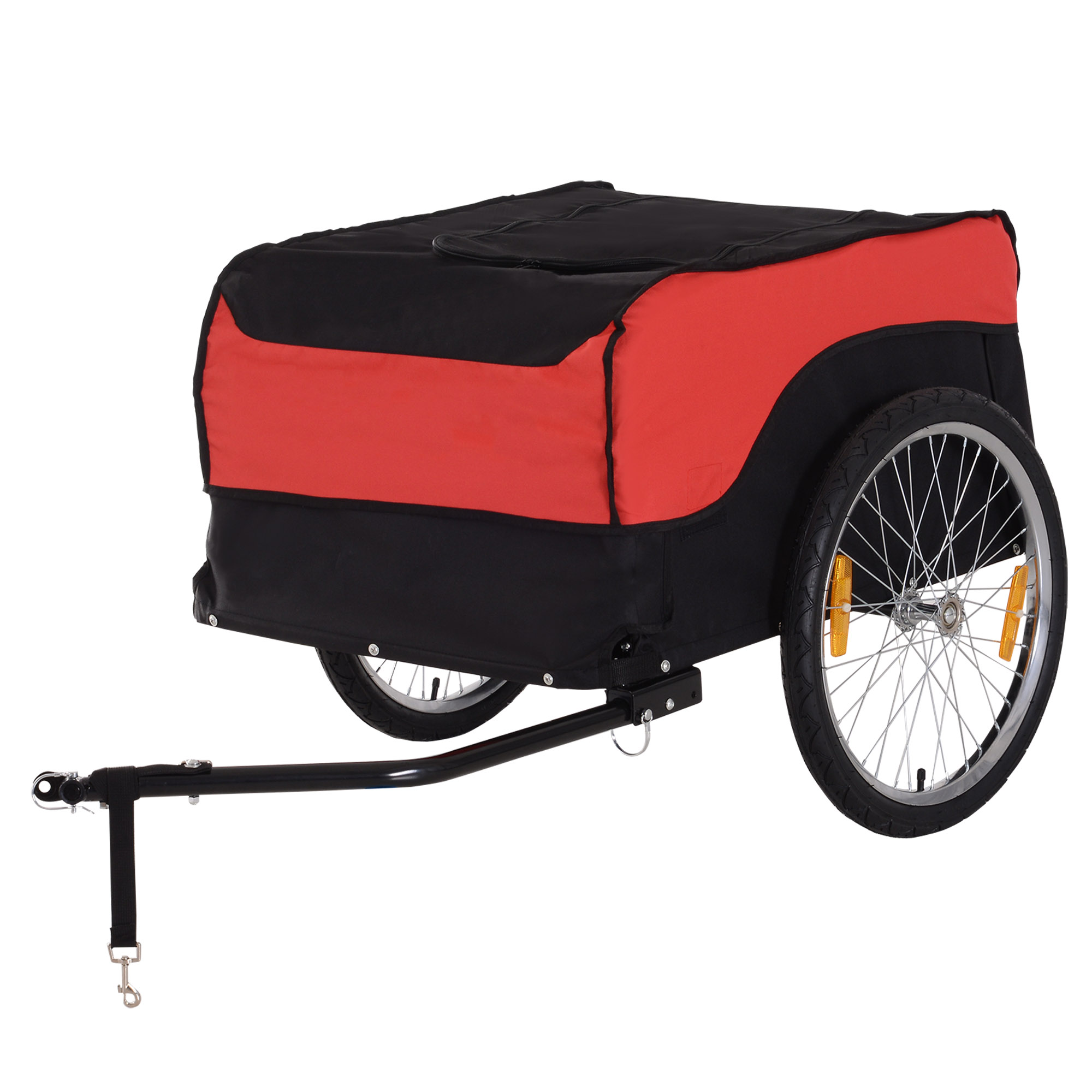 Transpordihaagis, kaubahaagis, jalgrattahaagis, jalgratta kaubahaagis (punane-must)