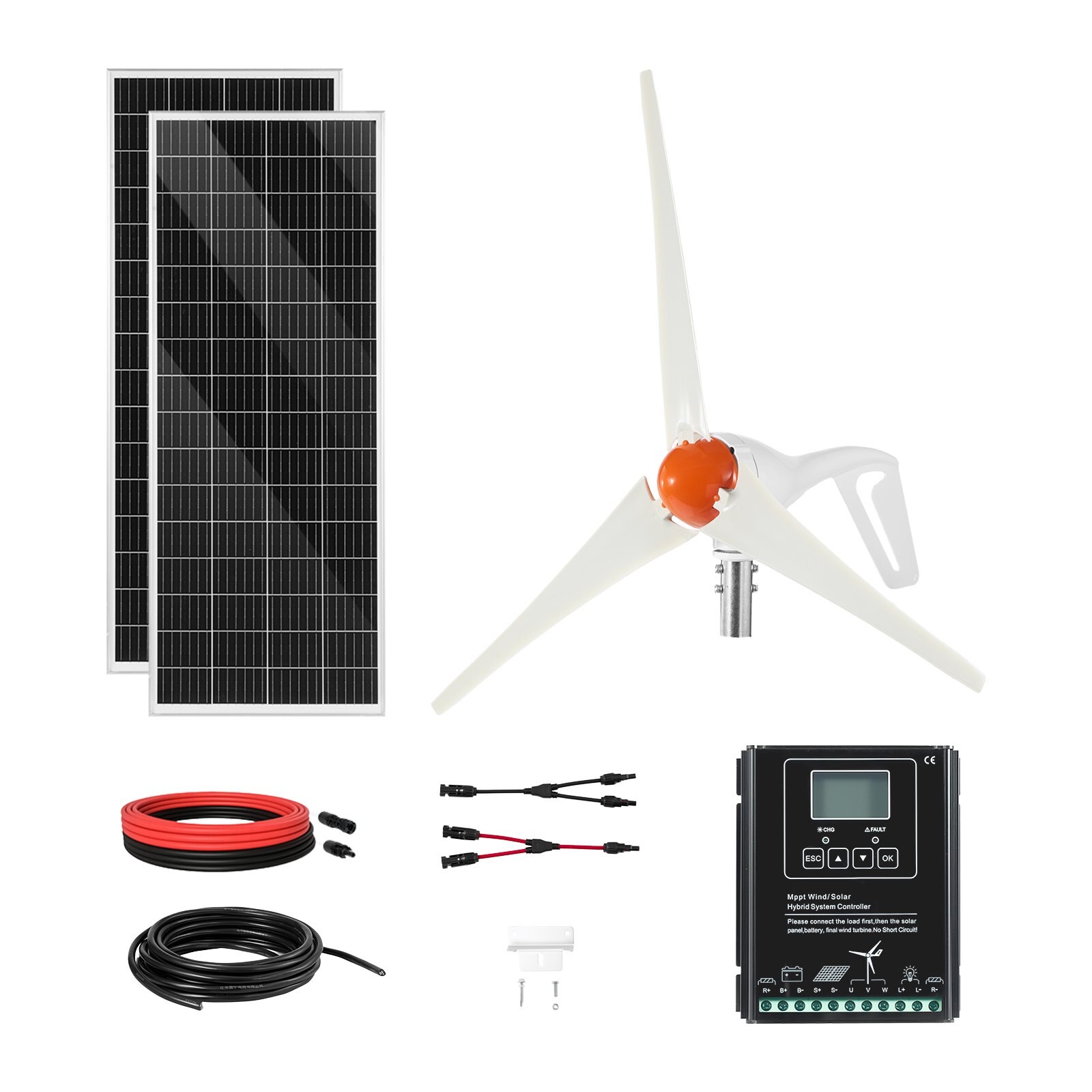 12 V 400 W päikeseenergiakomplekt, paadiks, telkimiseks ja võrguväliseks kasutamiseks