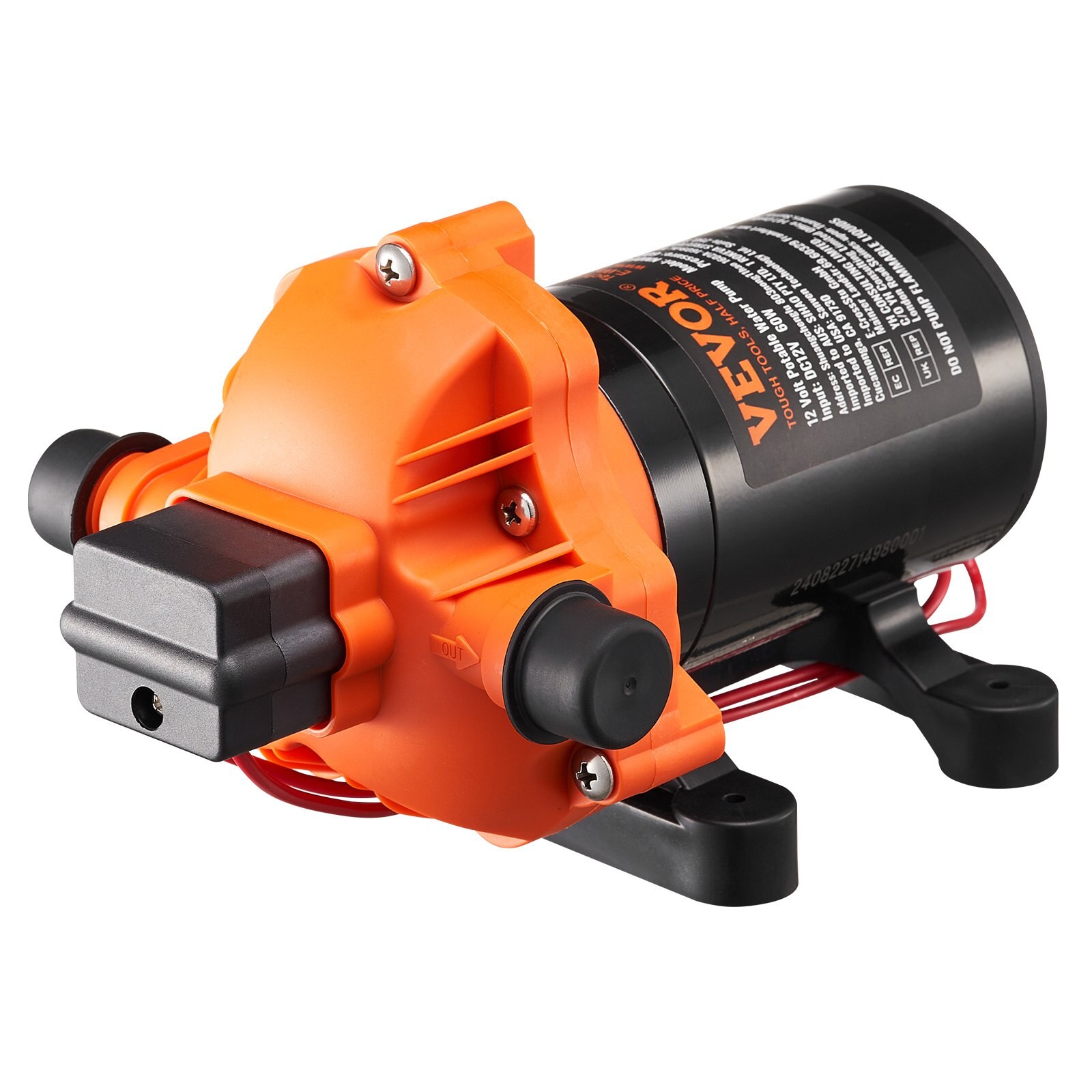 Membraanpump, 12 V, 6,81 l/min, 2,7-6,9 bar