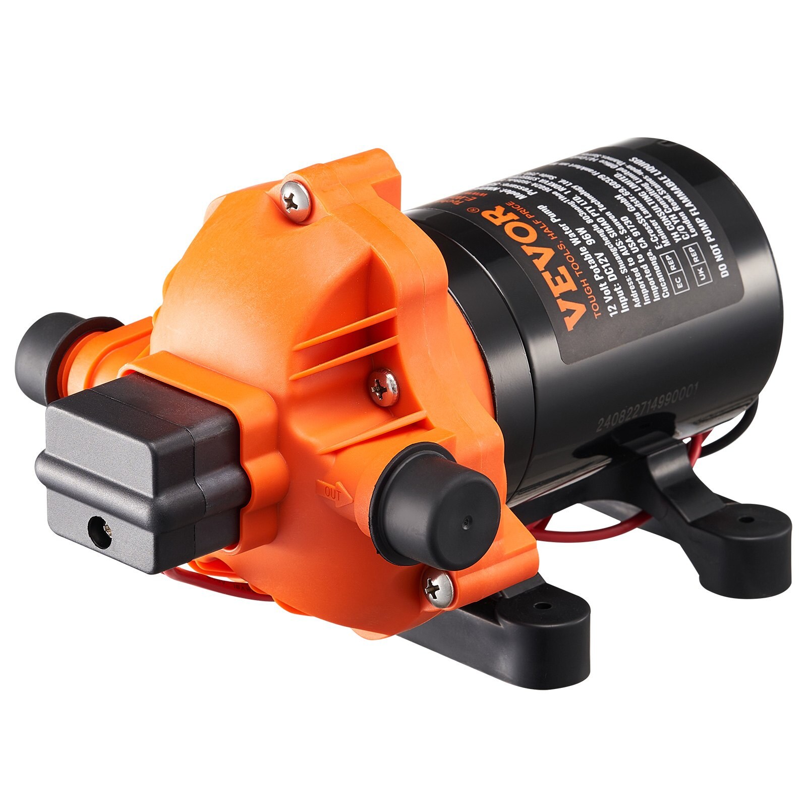 Membraanpump, 12 V, 11,36 l/min, 2,7-6,9 bar