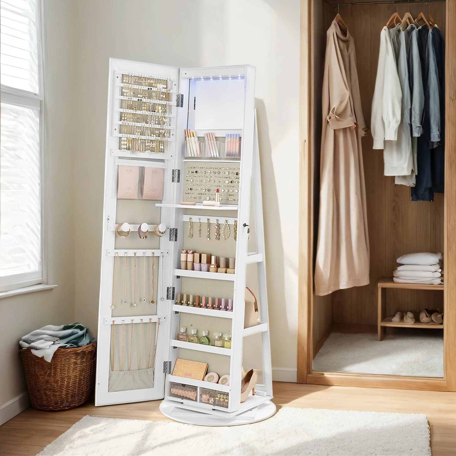 Ehete kapp raamita täispikkuses peegliga