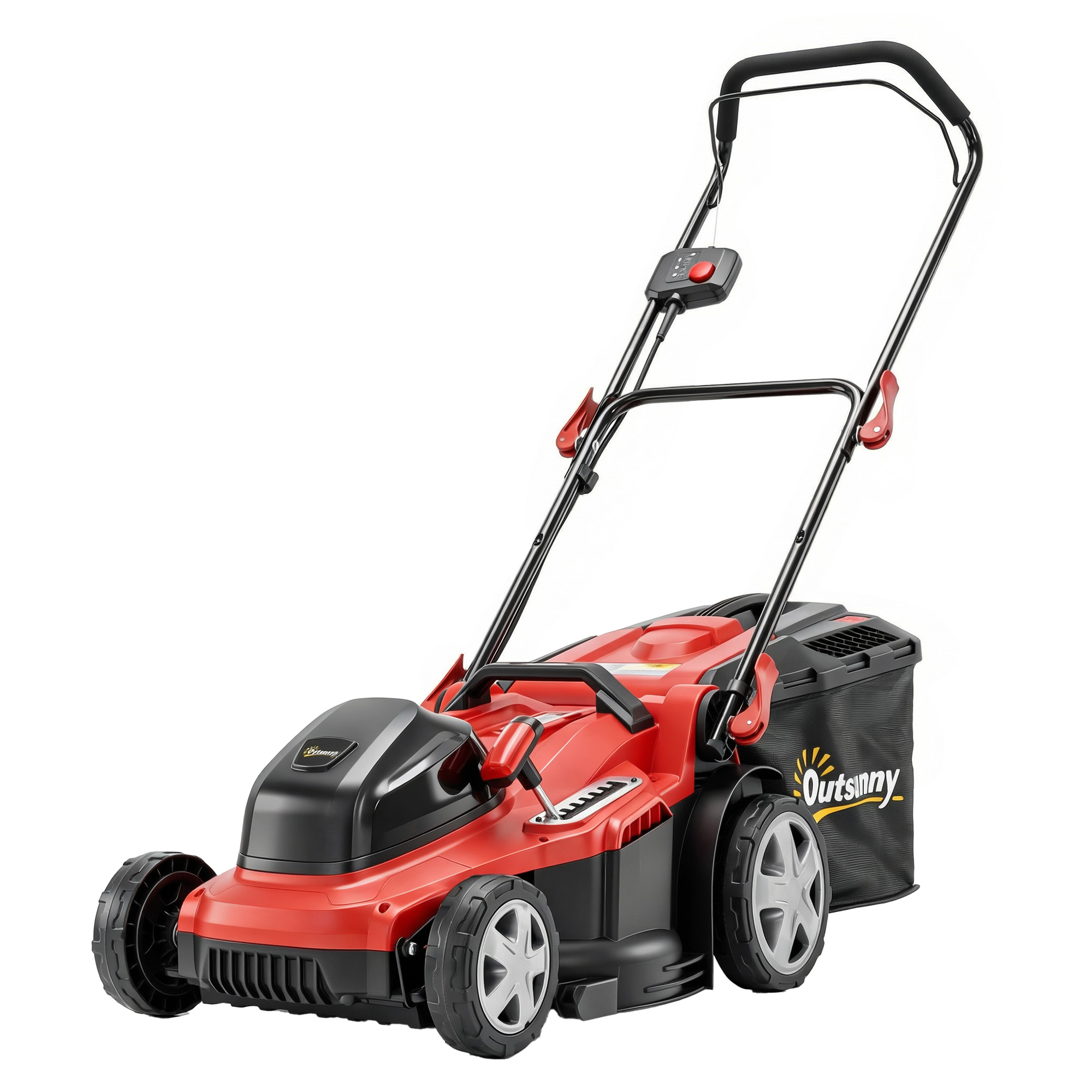 Elektriline muruniiduk 800 W, 40 cm lõikelaiusega, 45 l rohukogujaga, akuindikaatoriga, ülekoormuskaitsega, 7 lõikekõrgusega