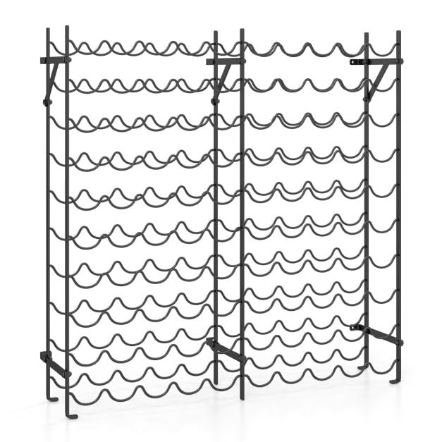 100 pudelit 10-tasandiline metallist veiniriiul