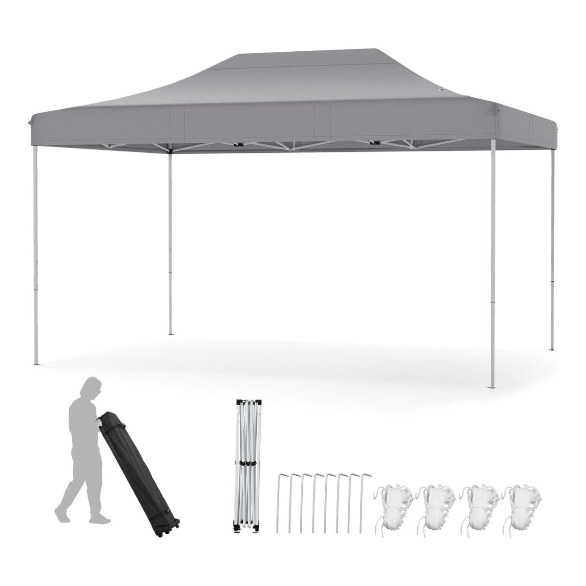 3 x 45 m kokkupandav paviljon ratastega kotiga 4 köiega kõrguse reguleeritav pop-up paviljon aiamajake hall