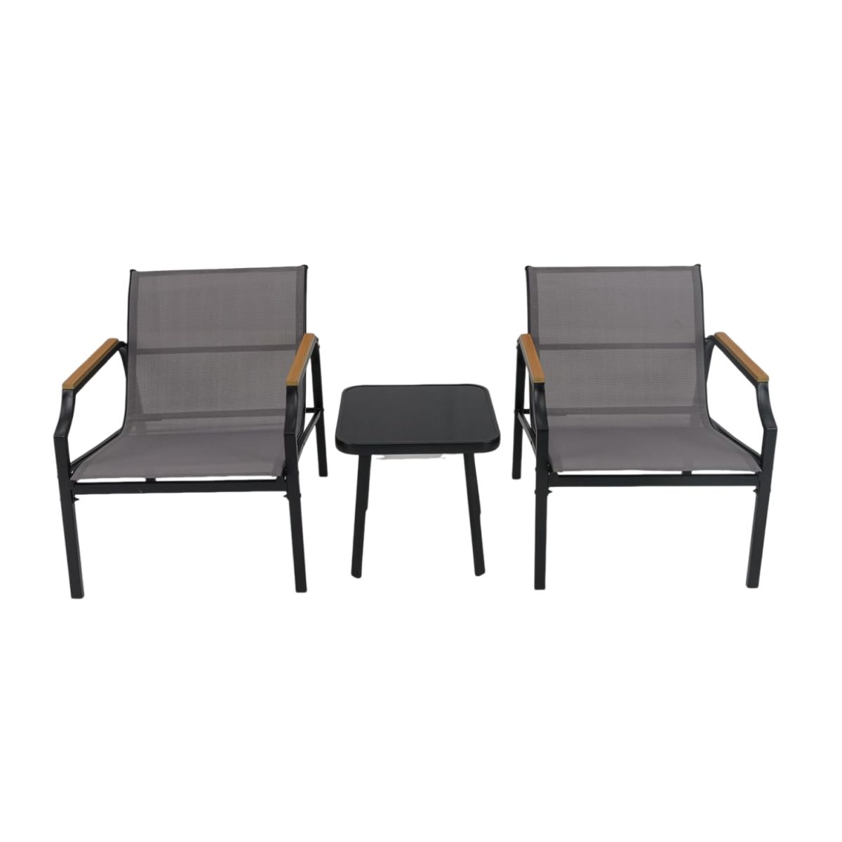 3-osaline aiakomplekt 2 tooli ja lauaga rõdukomplekt rõdumööbel aiakomplekt