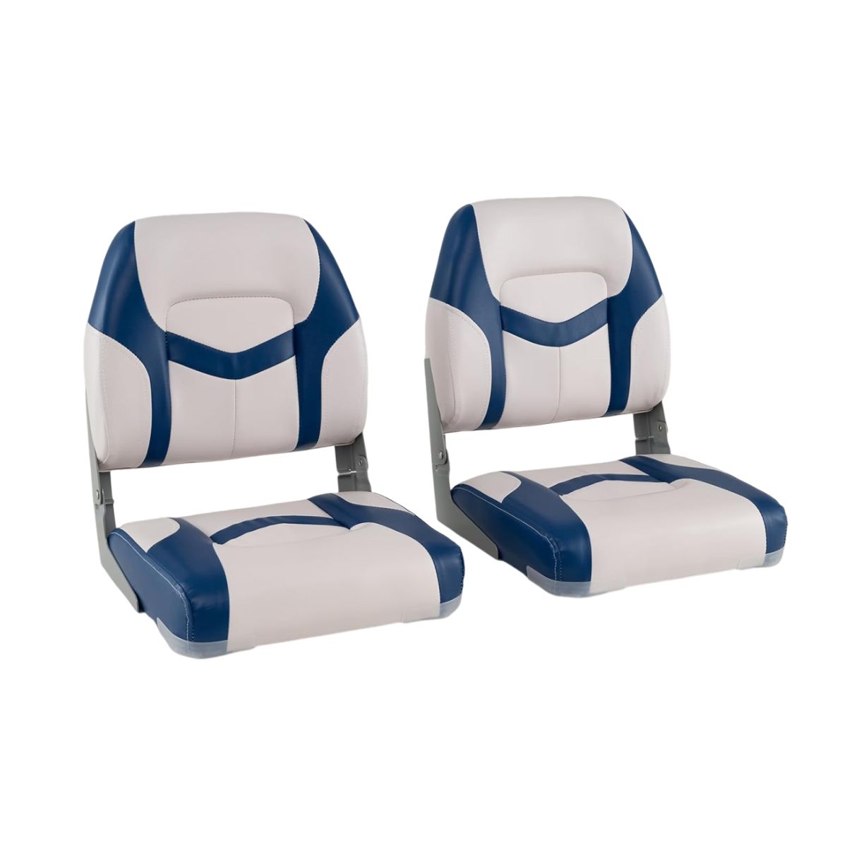 2-osaline paadisõidutoolide komplekt 7 cm paksuse vahtpolstriga ja madala seljatoega paaditool