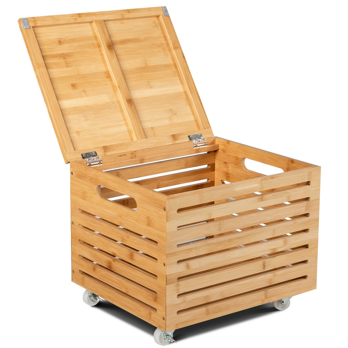 Bambusest rippuv ja rullitav failide hoiustamise korraldaja - naturaalne