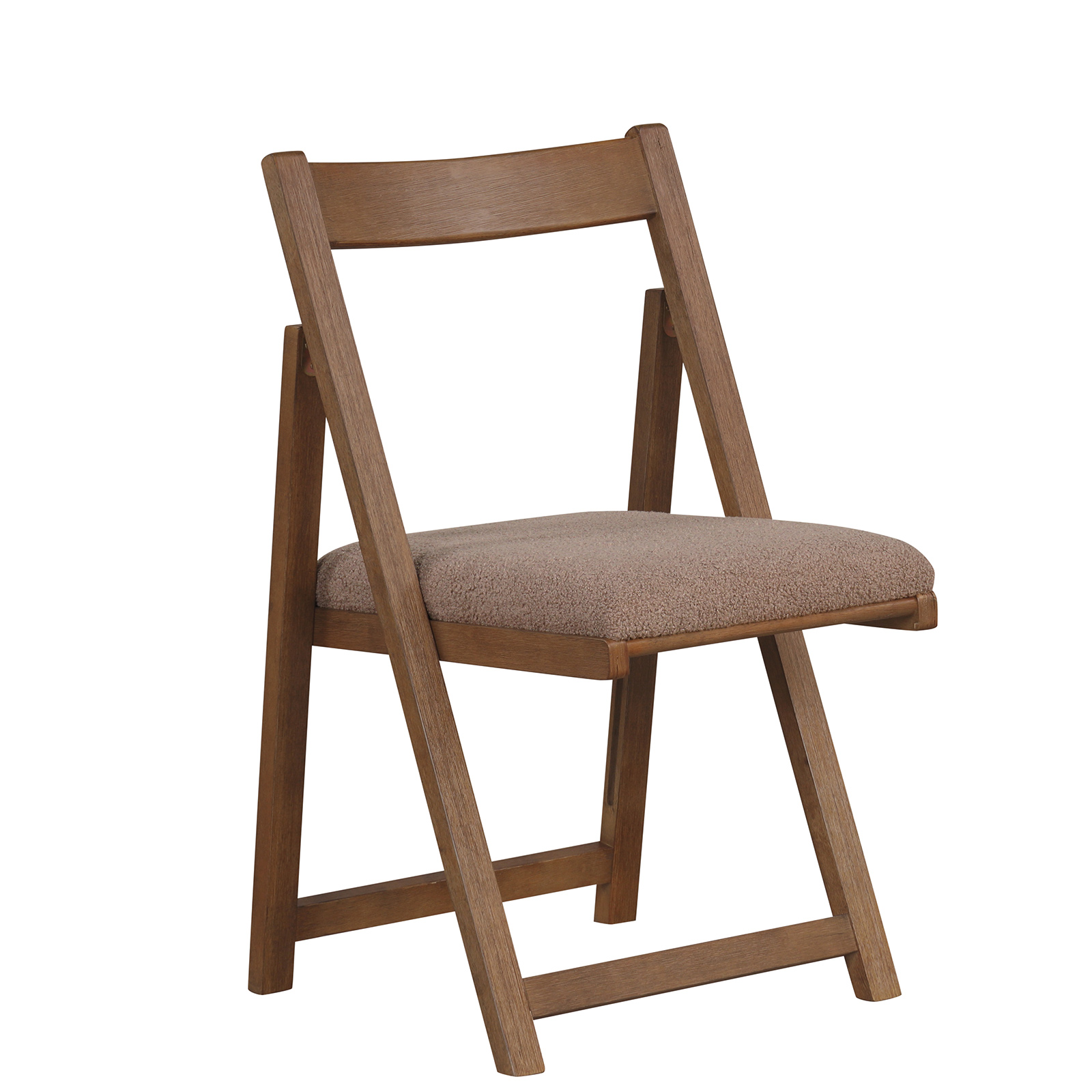 2-osaline komplekt puidust kokkupandavaid toole koos padjaga käetugedeta virnastatavad söögitoolid polsterdatud toolid pähkel