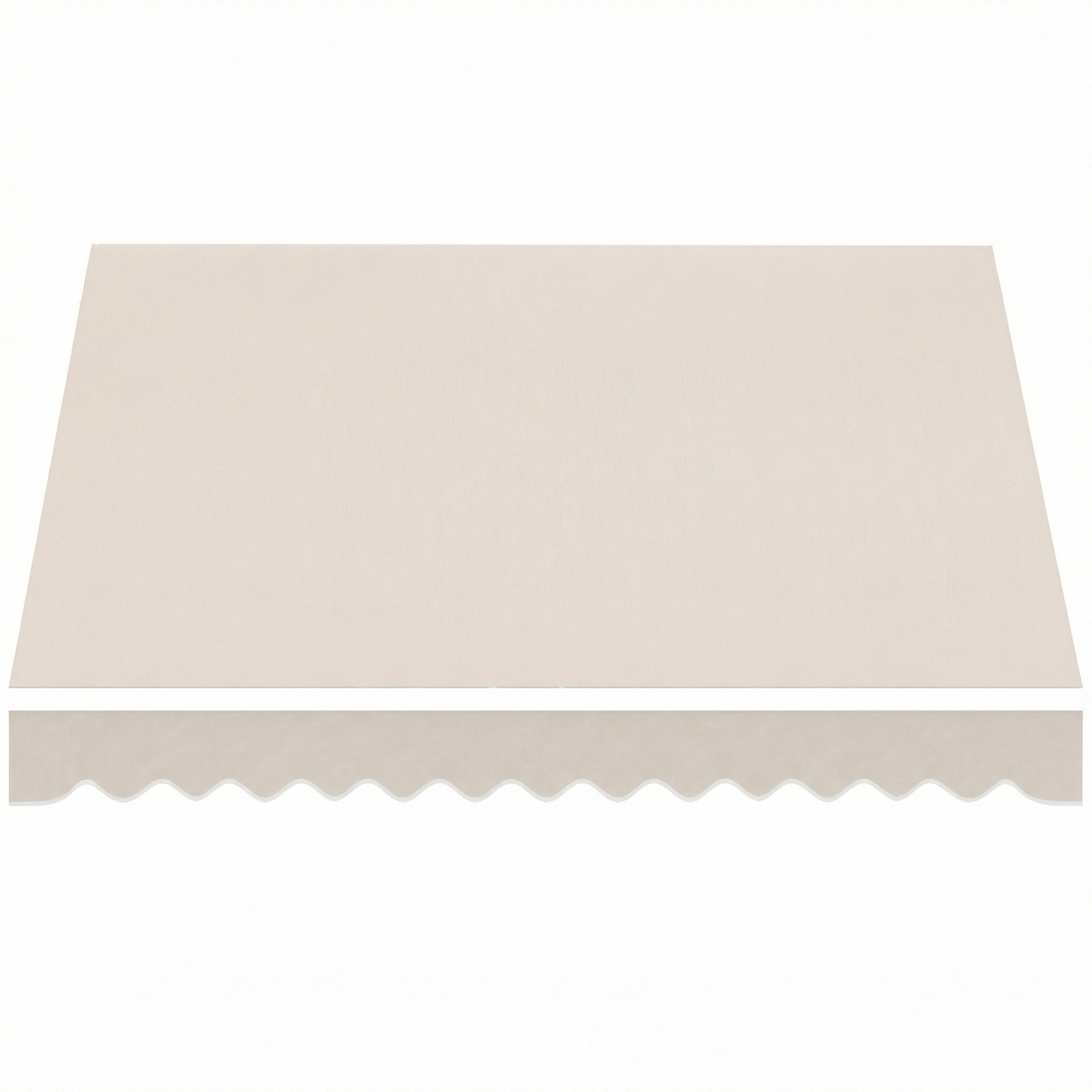 Varikatuse vahetuskangas – päikesesirm UPF 50+ 3,5 x 2,5 m raamile, kreemvalge