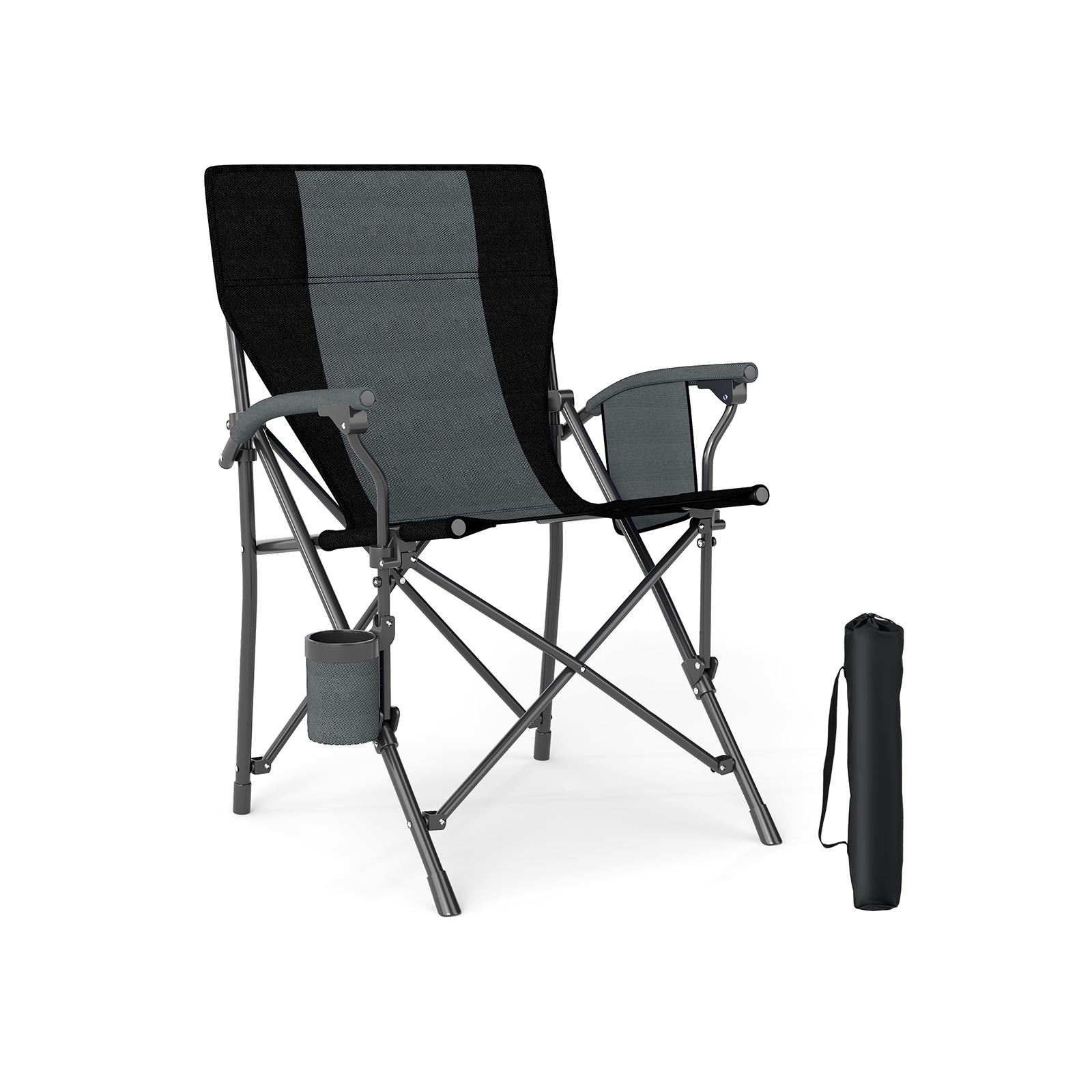 2 x kokkupandav matkatool klapptoole koos topsihoidja ja küljetaskuga kokkupandav kalastustool kandevõime 160 kg