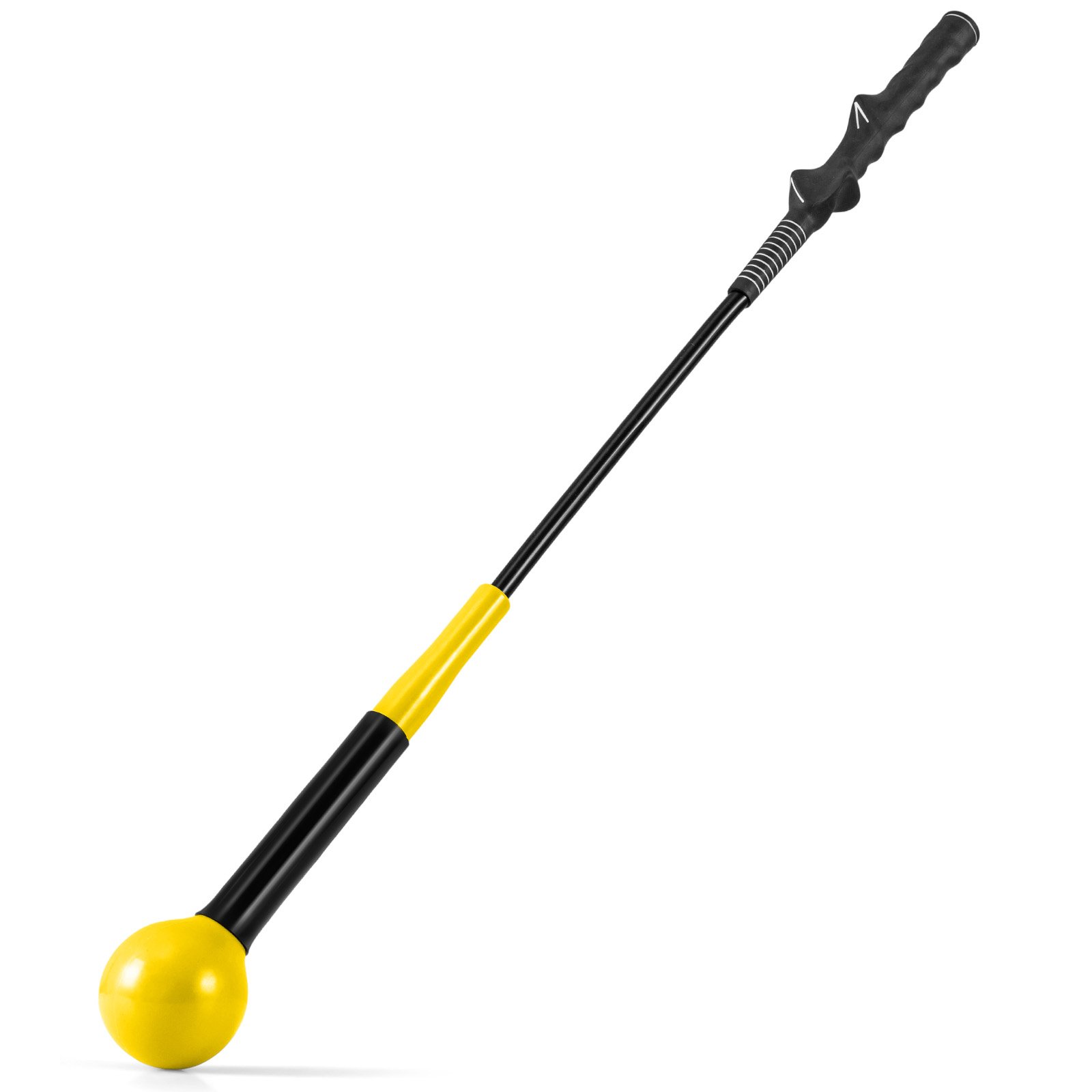 Golfi swing trainer kaalutud peaga 80 cm kollane