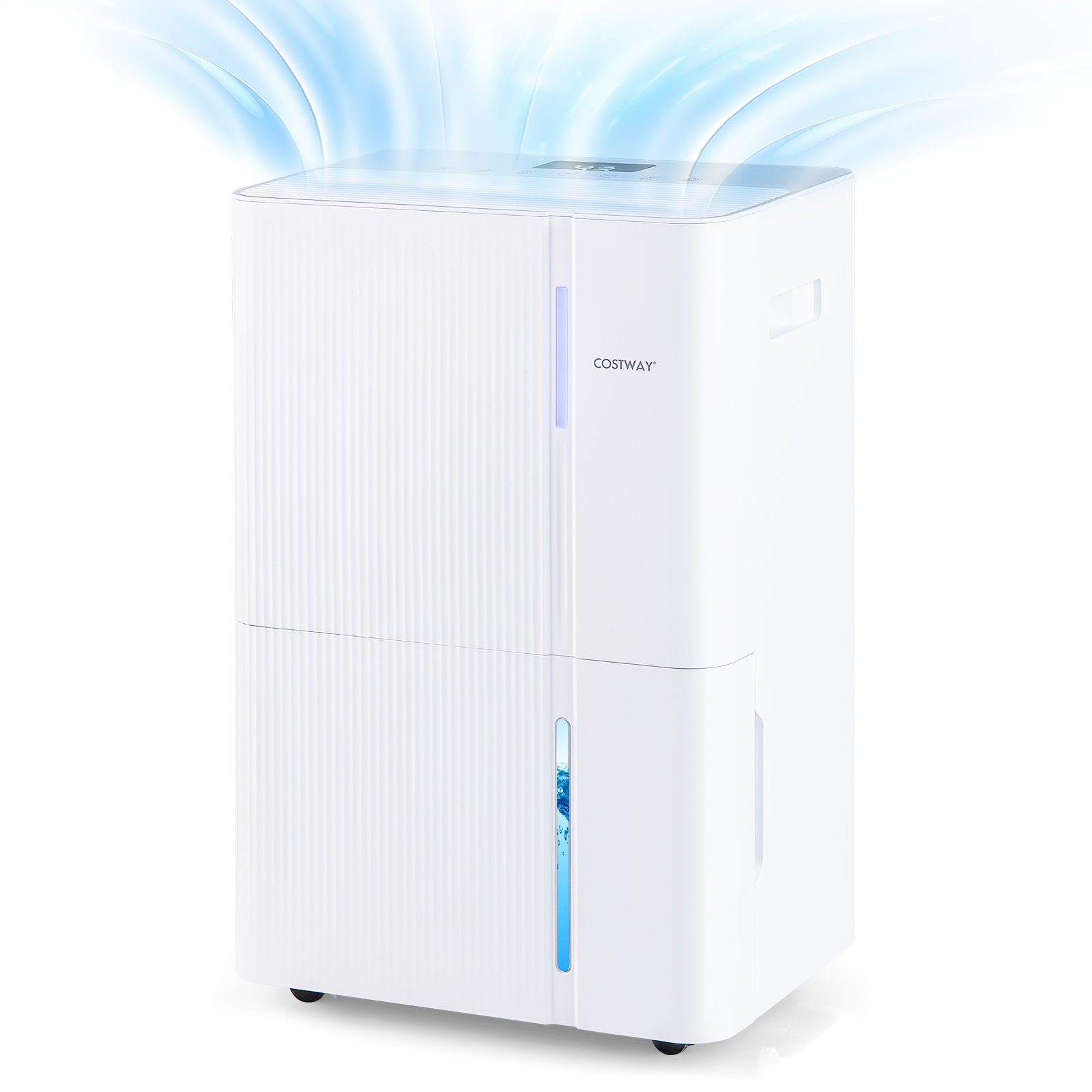 40 l/päevas õhukuivati, vaikne õhukuivati ​​3 režiimiga, 24-tunnine taimer ja ekraan, valge