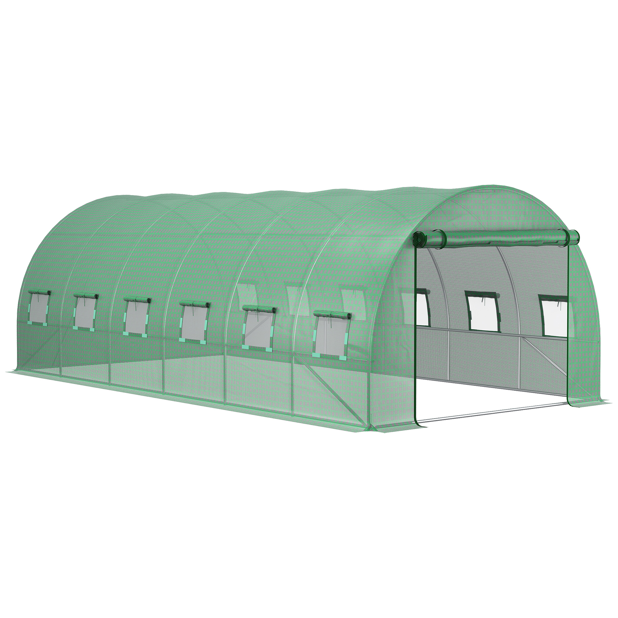 Kasvuhoone, UV-kaitsega, tunneliga (6 x 3 x 2 m), roheline