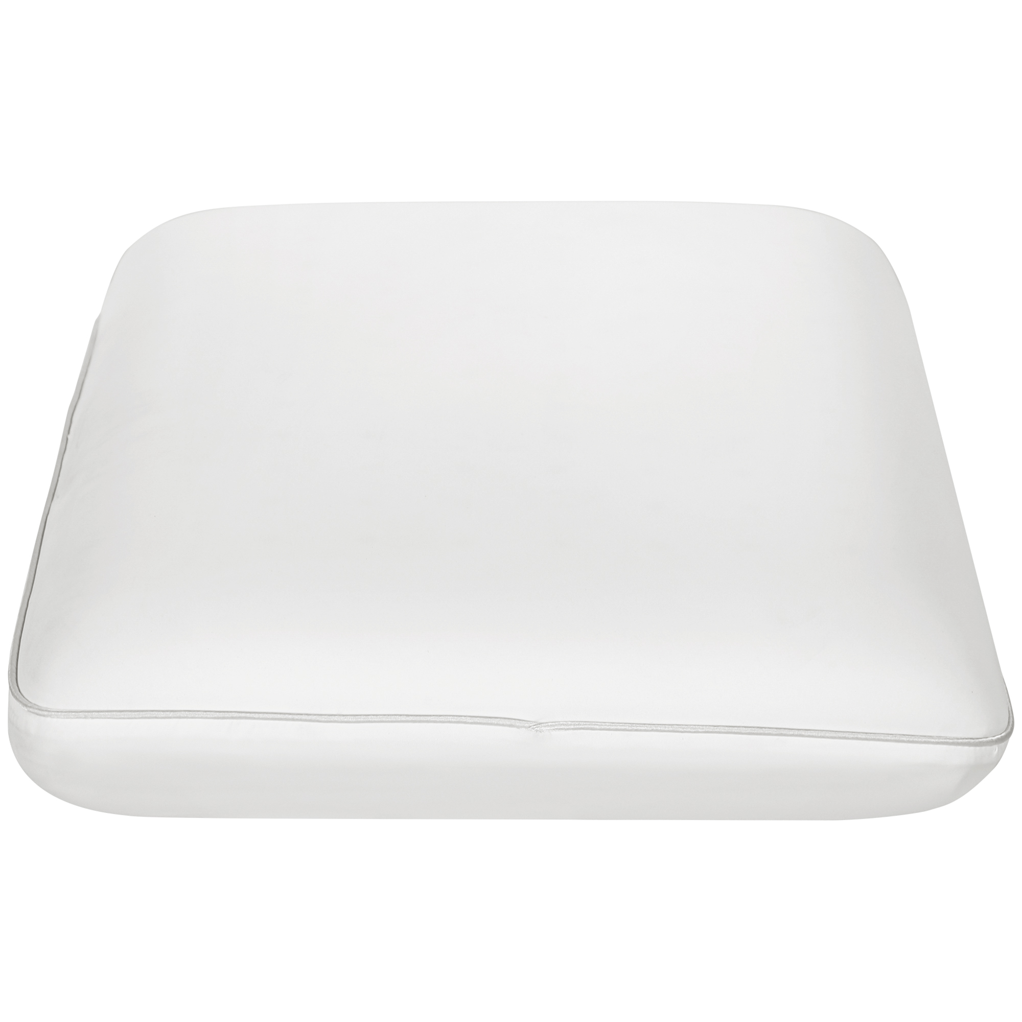 HOMCOM mäluvahust padi, kaelatuetusega padi eemaldatava kattega, ergonoomiline 60 x 40 cm, kreemikasvalge