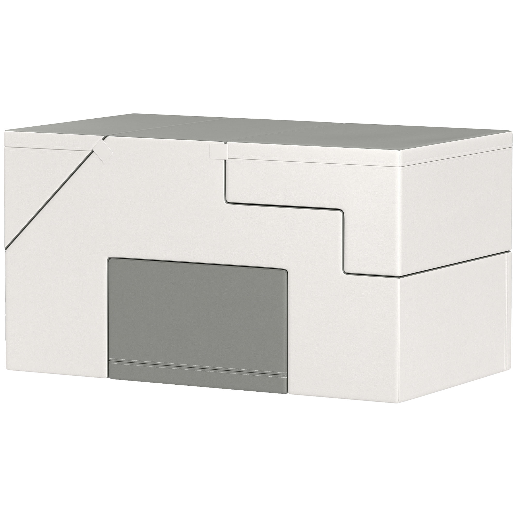 Ronimis- ja liumänguasi lastele, arendab motoorseid oskusi, kunstnahk, EPE-vaht, 86x49x47 cm, hall