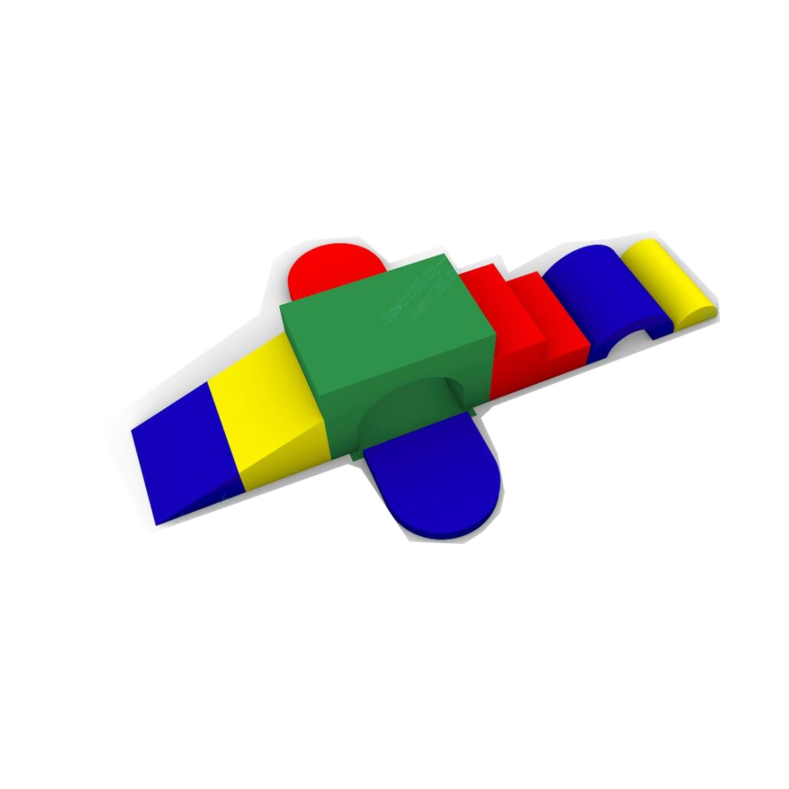 7-osaline ronimisklotside komplekt vahtmaterjalist pehme mängugümnaasium pu-nahast ronimisstruktuur värviline