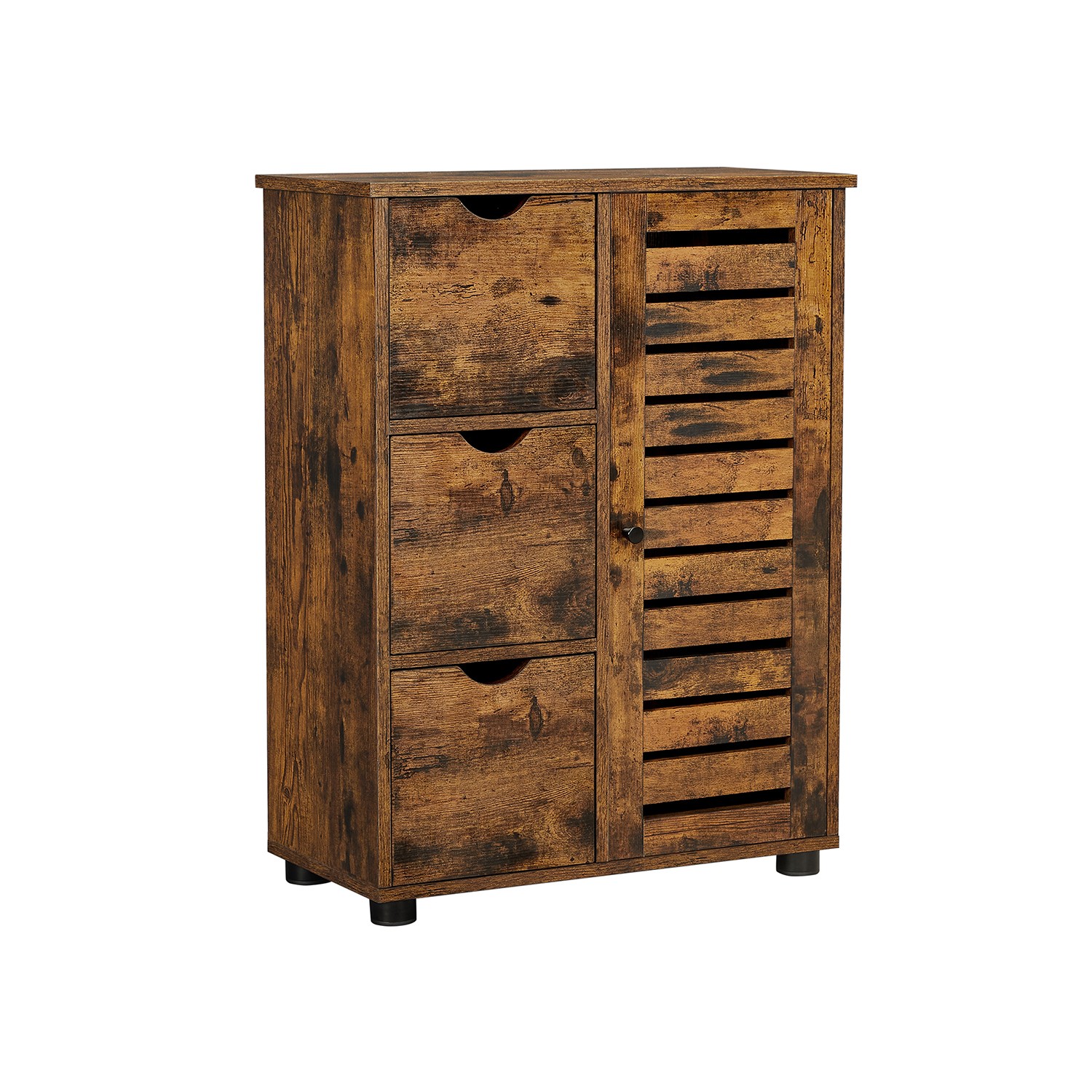 Tööstusstiilis vannitoakapp uksega