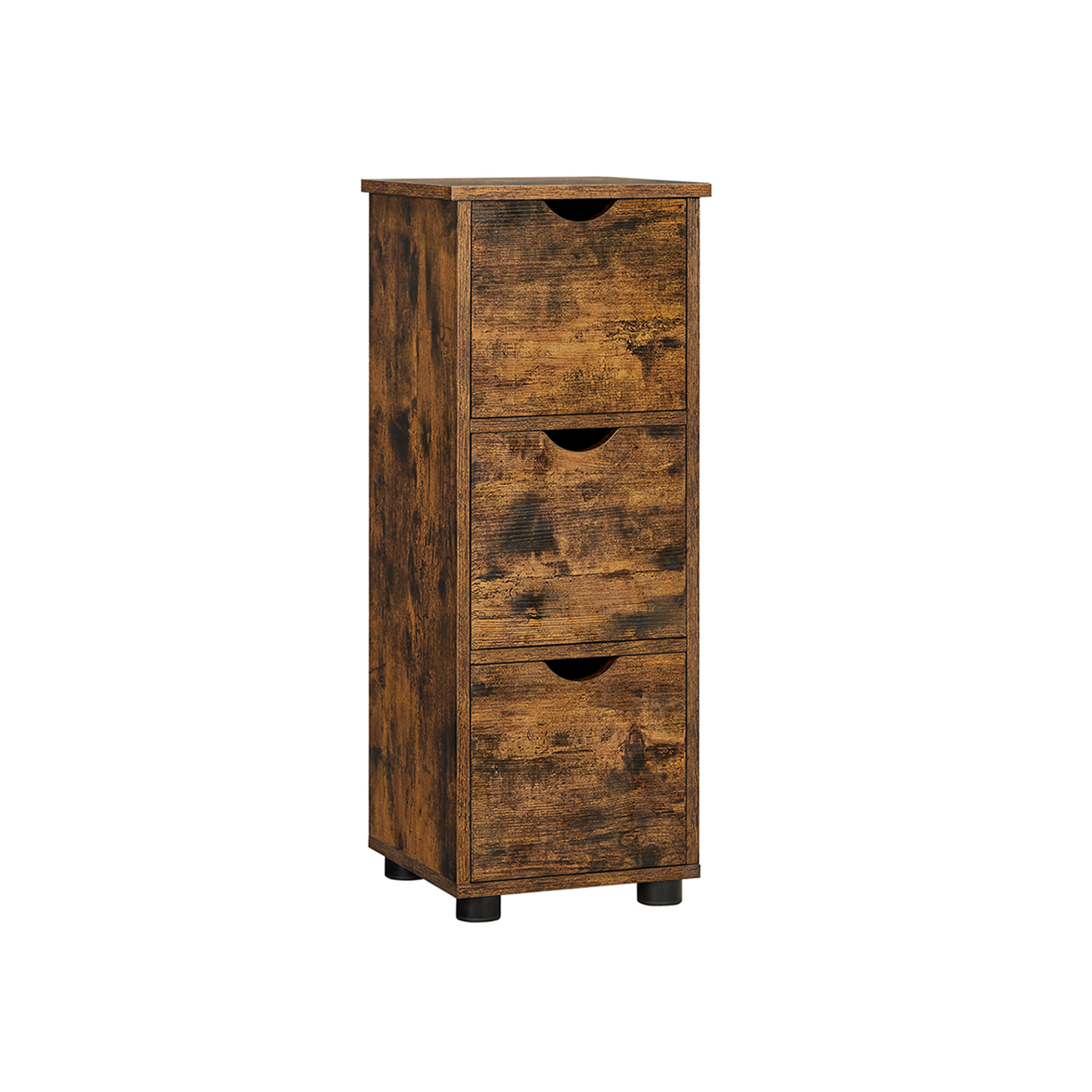 Vannitoakapp sahtlitega vintagepruun