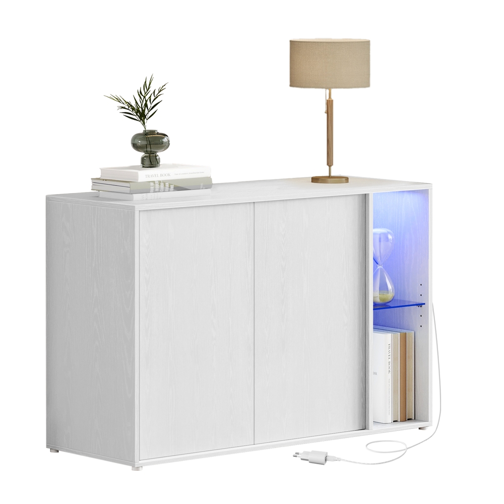 Hoiukapp, kiire kokkupanek ilma tööriistadeta, valgustuse ja klaasriiuliga