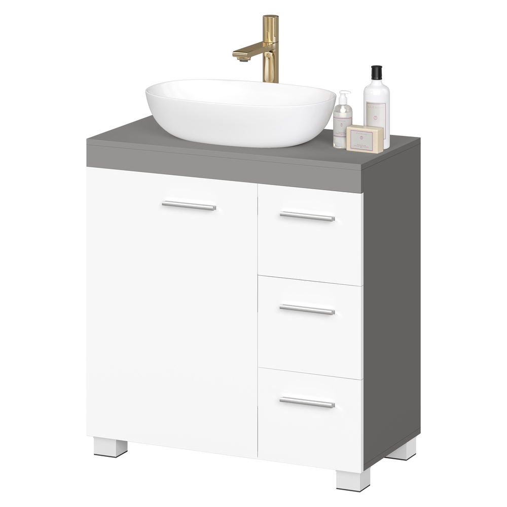 Vannitoa kapp, 30 x 60 x 64 cm, jalgadega valamukapp