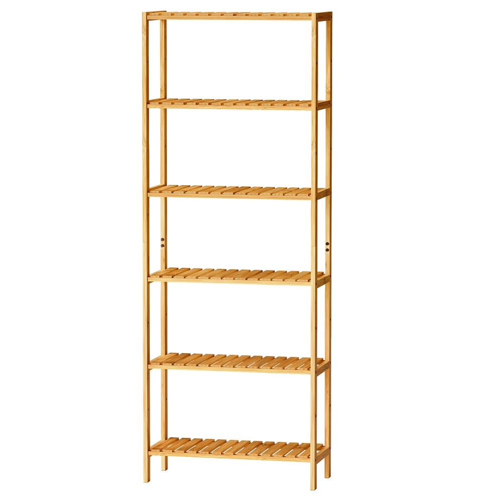 Bambusest kingariiul, 6 riiulit, lillealus