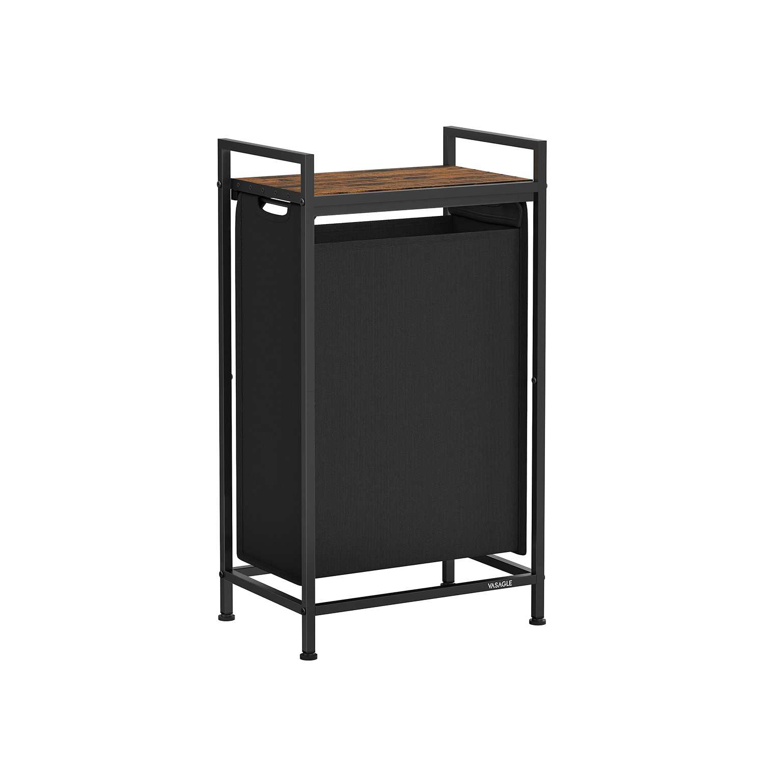 Pesukorv ja pesusorteerija, 3 eemaldatava Oxford-kangast kotiga (3 x 38 l), metallraam, 92,5 x 33 x 71 cm