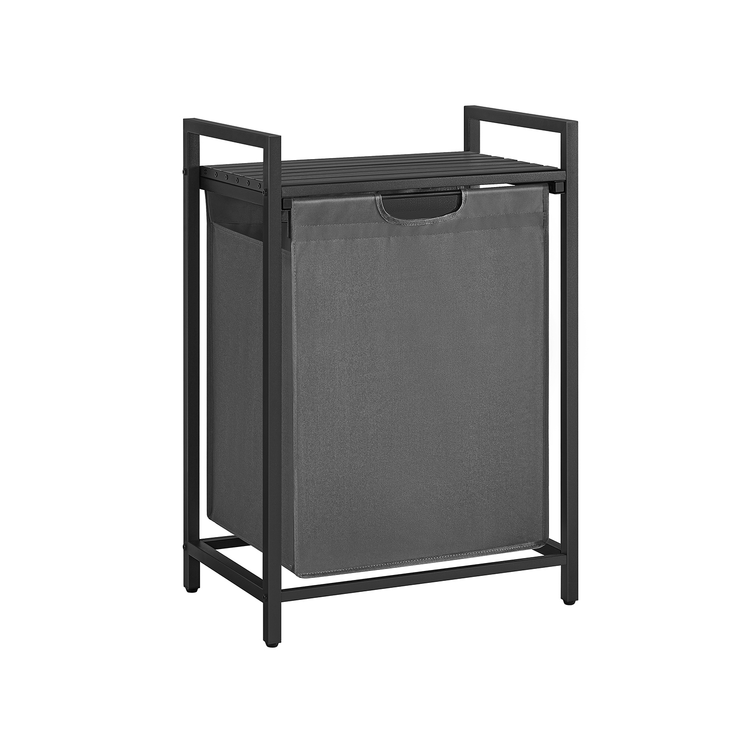 Pesukorv ja pesusorteerija, 2 eemaldatava Oxford-kangast kotiga (2 x 46 l), metallraam, 73 x 33 x 72 cm
