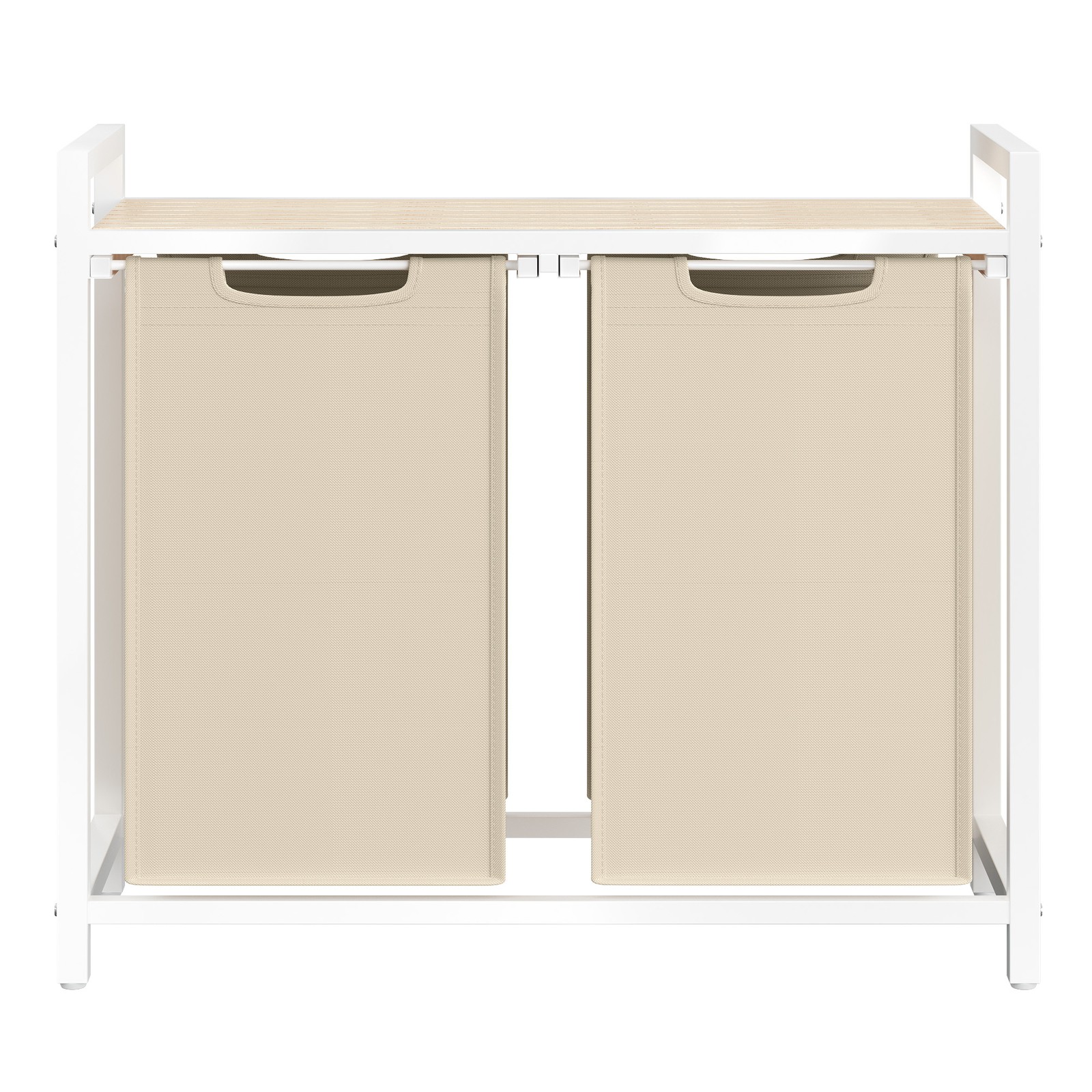 Pesukorv kahe sektsiooniga, pesukorv riiuliga, pesukast