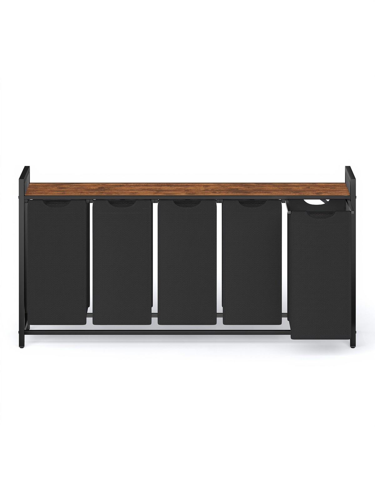 Pesukorv 5 sektsiooniga, pesukorv riiuliga, pesukast