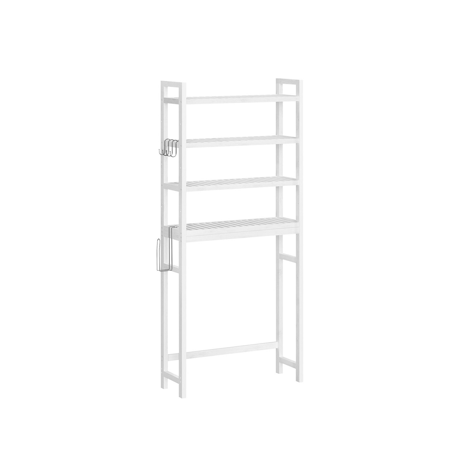 WC-riiul reguleeritavate riiulitega, pilvevalge