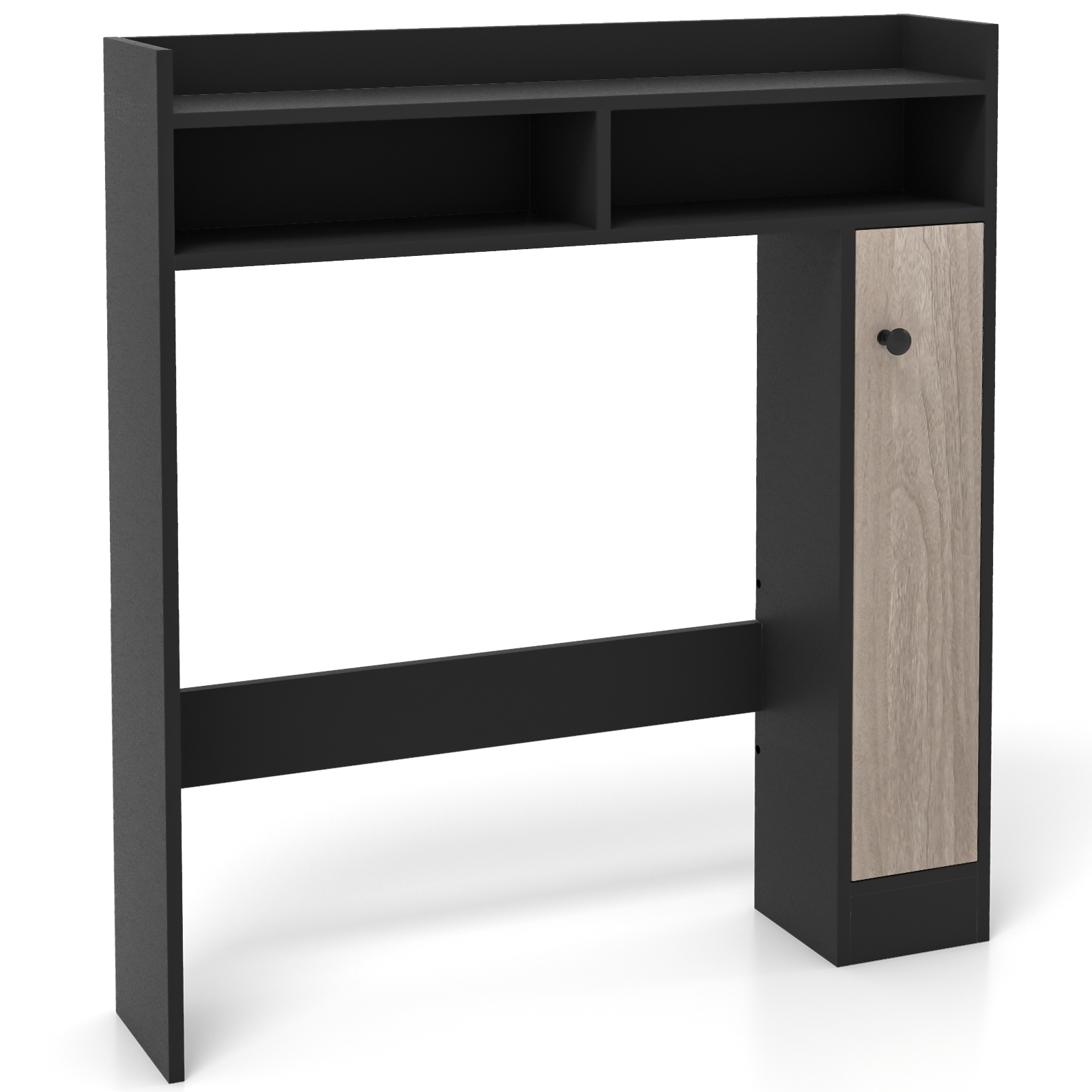 WC-kapp, vannitoa ülakapp reguleeritavate riiulitega, WC alus