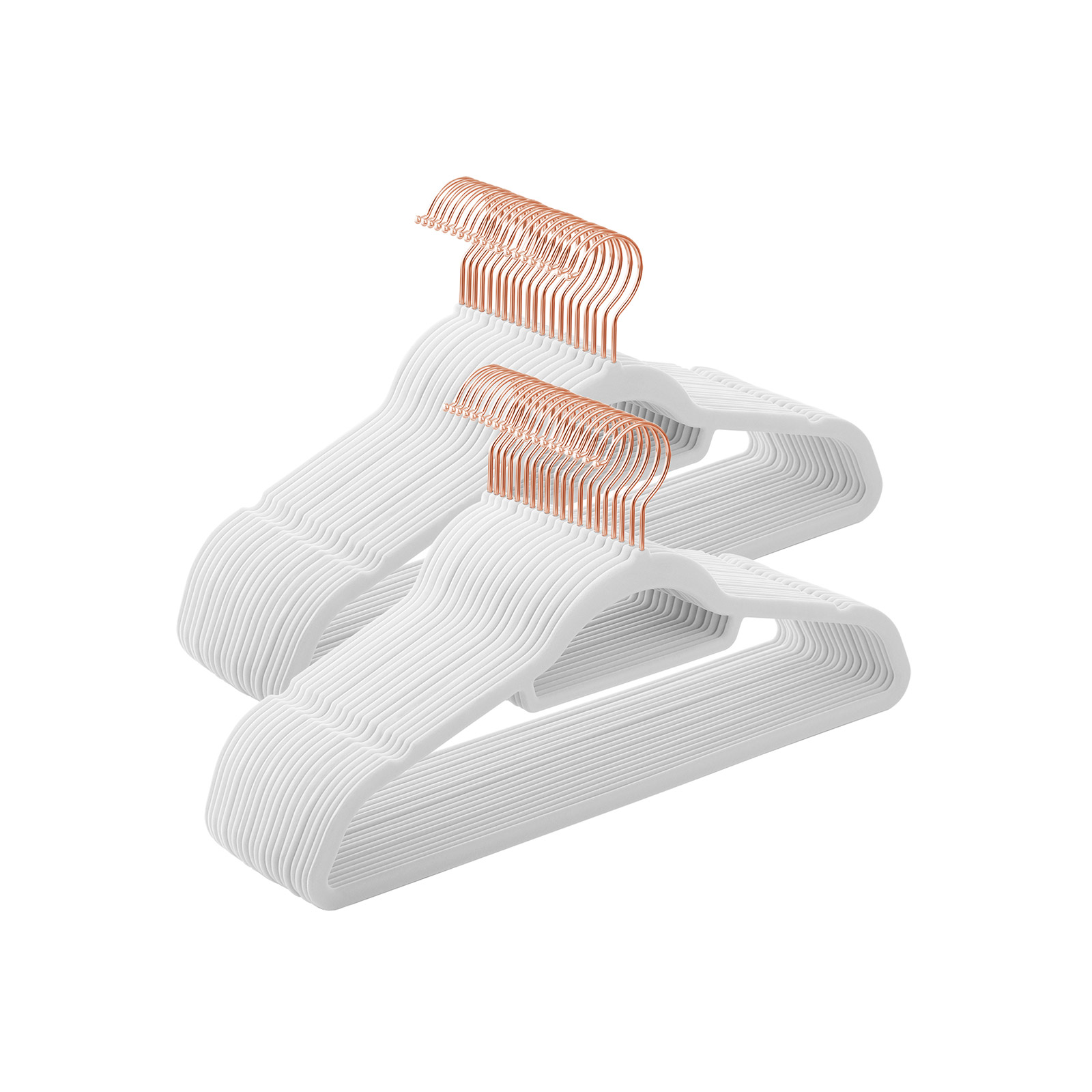 50-osaline riidepuude komplekt valgest sametist