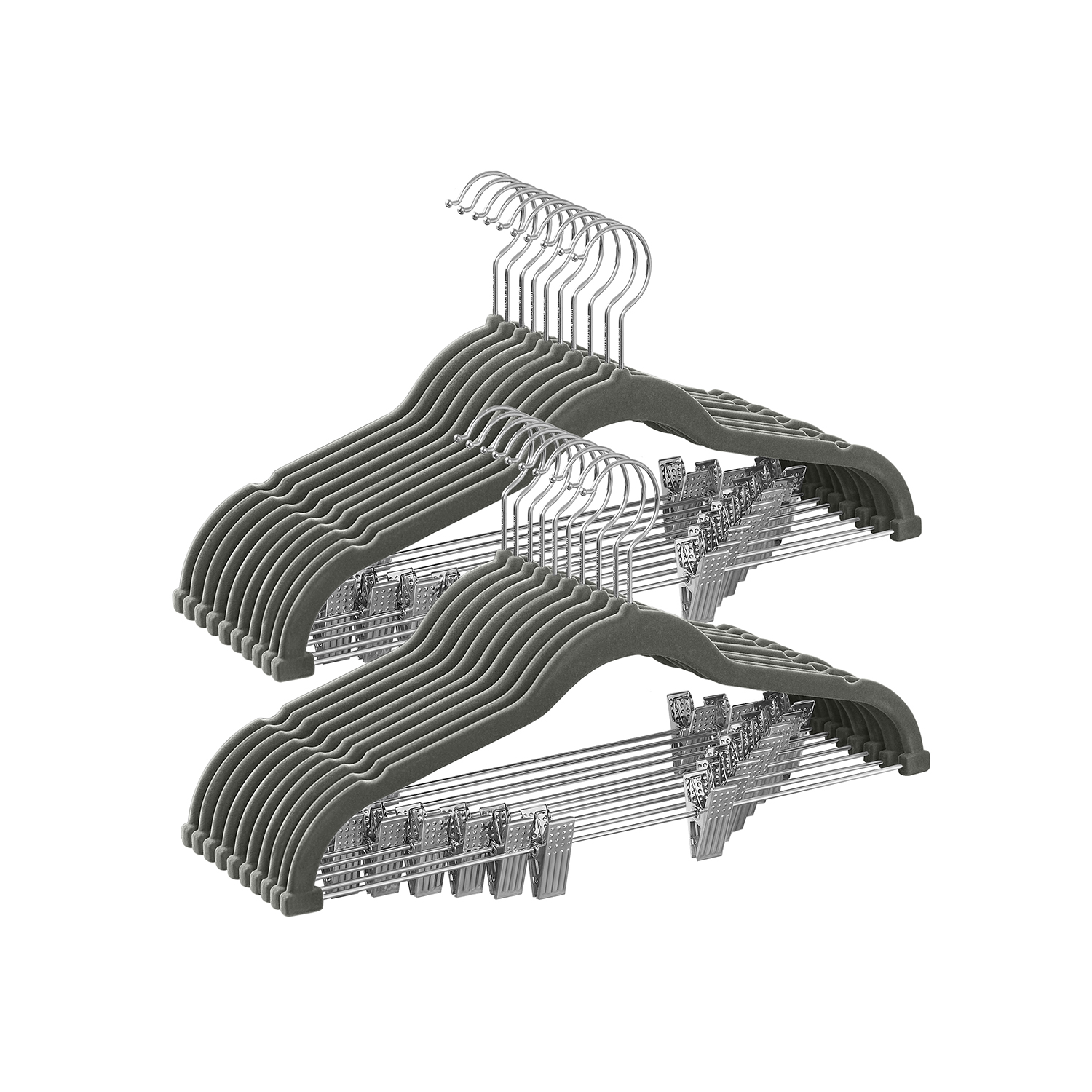 Reguleeritava halliga sametist riidepuud 20 tk