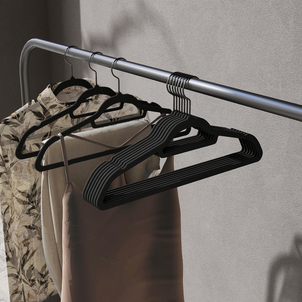 Riidepuud, 50 tk komplekt, 43,5 cm pikad, mustad