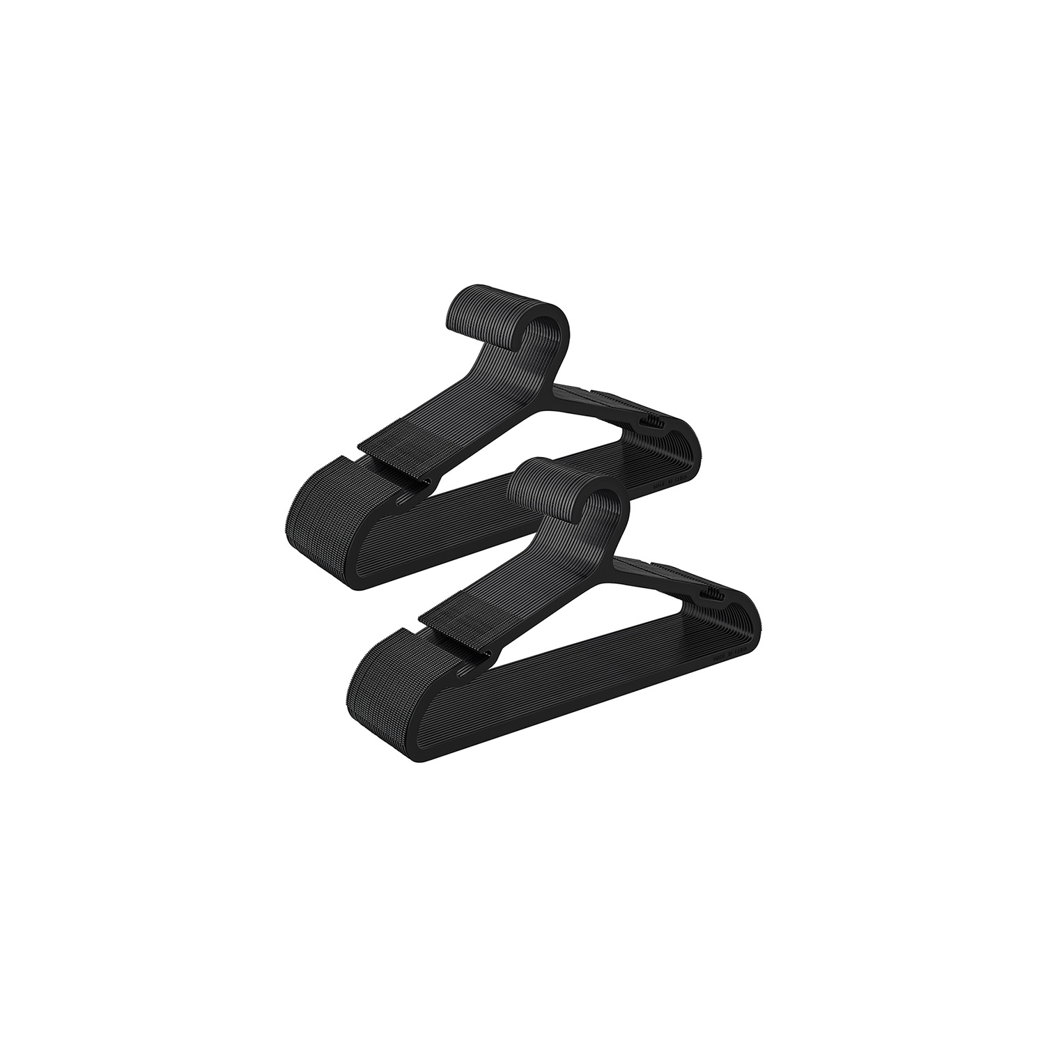 Plastikust riidepuud 50 tk komplekt, 41,7 cm lai tindimust