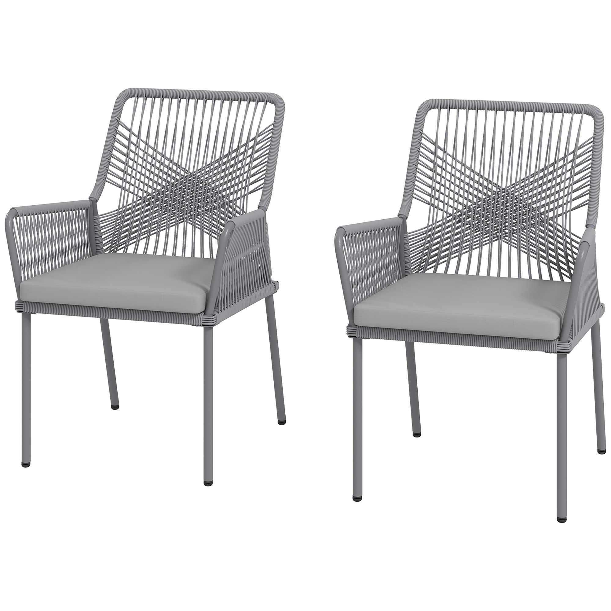 2 aiatooli, terrassitooli komplekt, pestavad padjad, seljatugi, käetoed, teras, rotang, tumehall