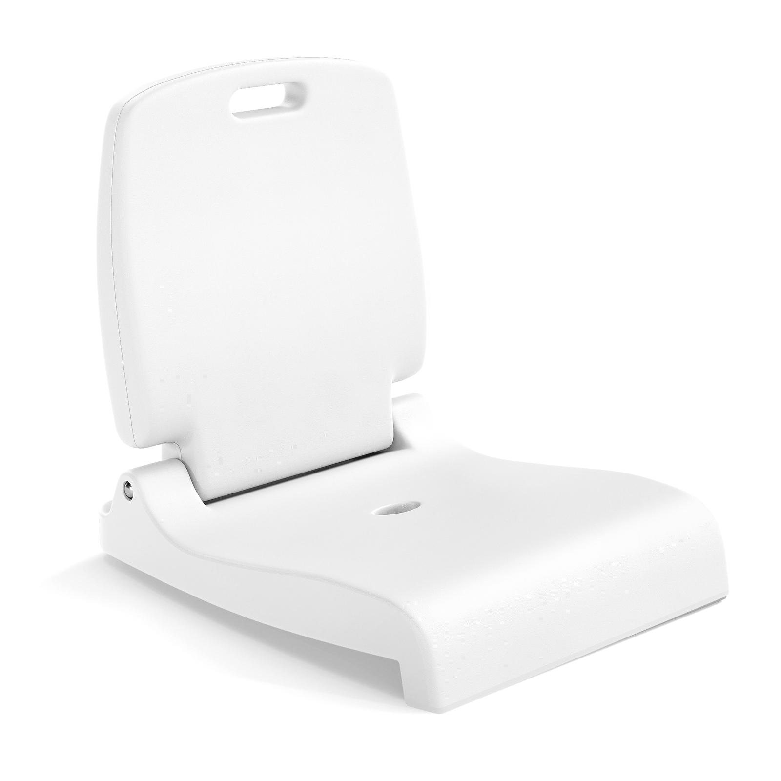 Kokkupandav kokkupandav iste kaasaskantav välistool käepideme ja äravooluavaga põrandatool valge