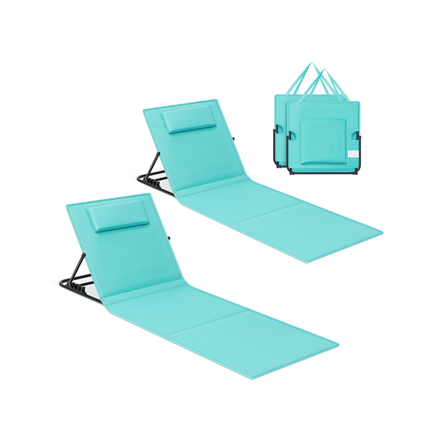 Komplektis 2 astmeliselt reguleeritava seljatoega rannatooli