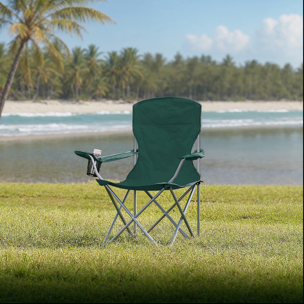 Kokkupandav aiatool, 2 tk komplekt, kokkupandav tool käetugede ja topsihoidjaga, kõrge seljatugi