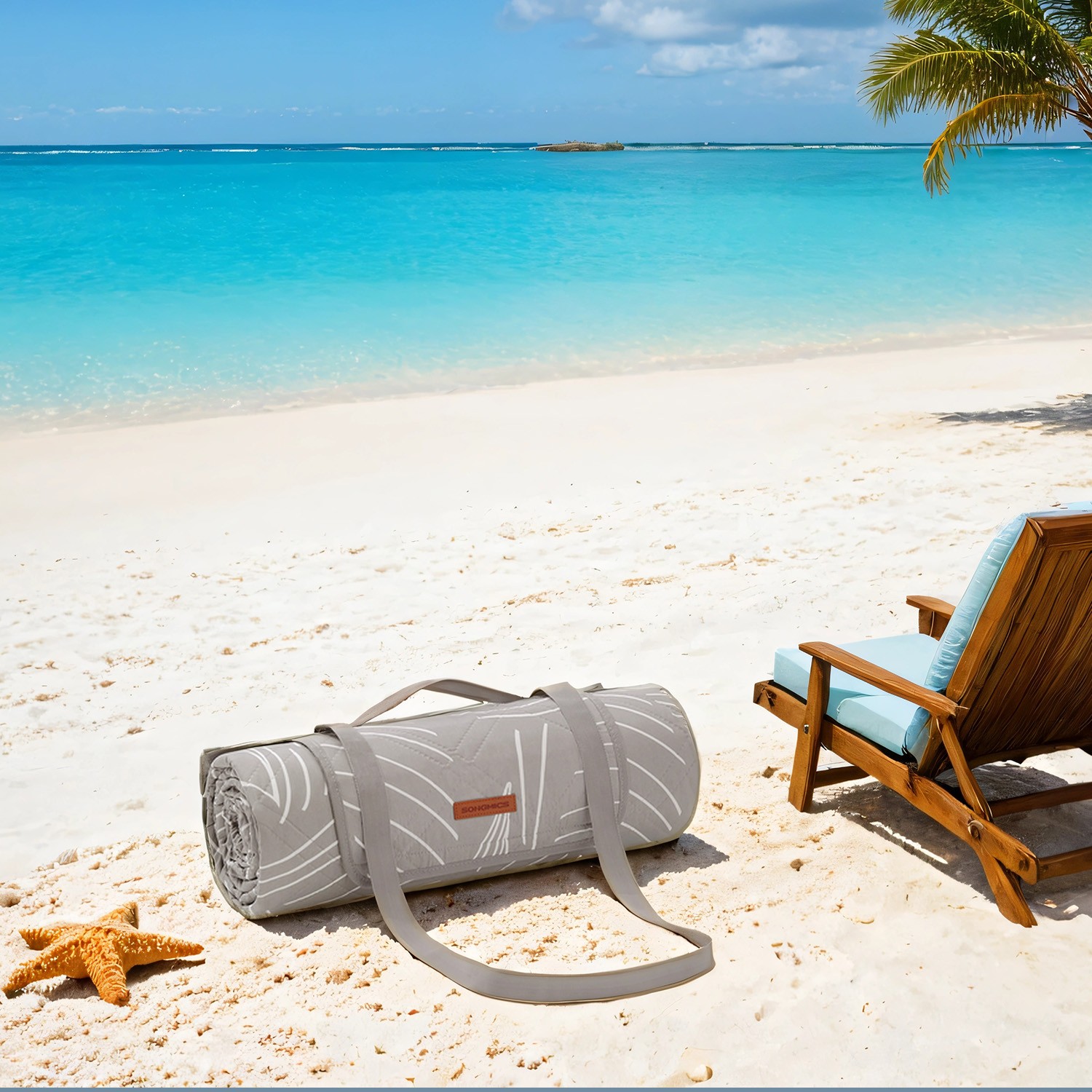 Piknikutekk, 200 x 200 cm, 4 maavaia.