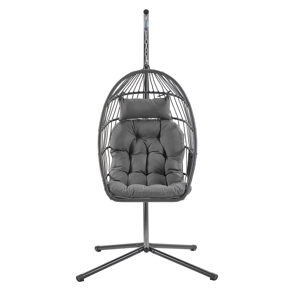 Kiiktool raamiga, kokkupandav vitstest tool, kõrgusega reguleeritav, rippkiik aeda/rõdule