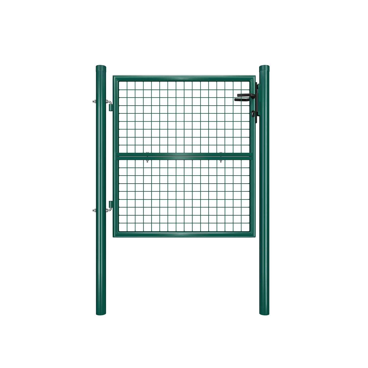 Tsingitud terasest aiavärav 106 x 6 x 150 cm, roheline