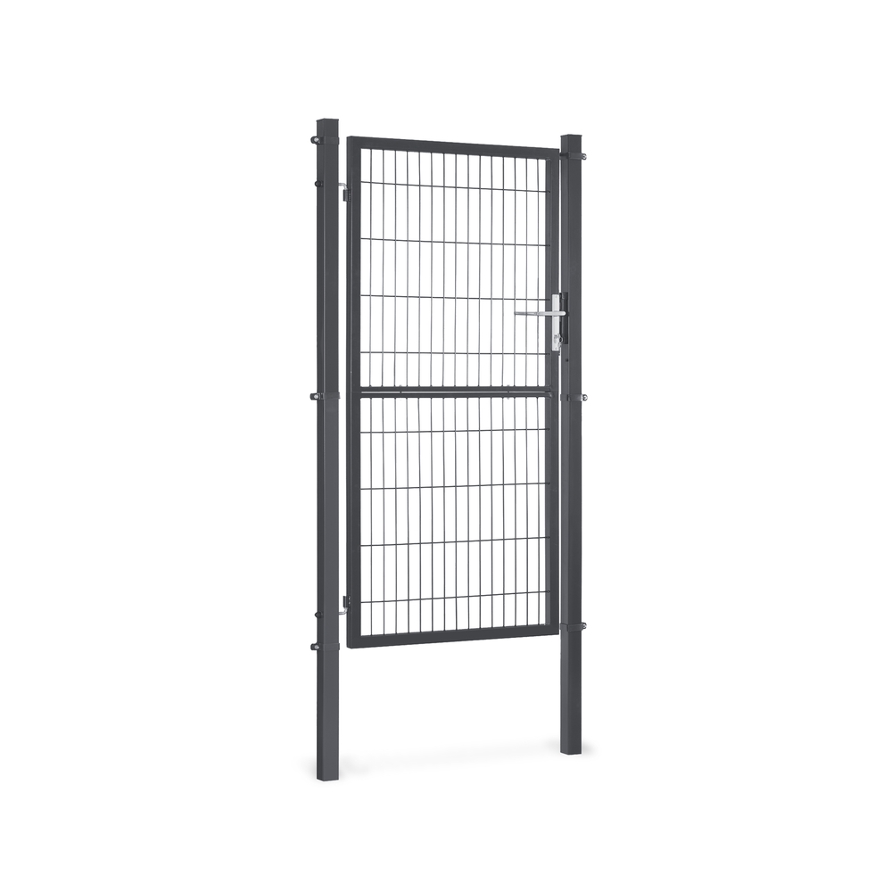 Lukustatav aiavärav 106 x 180 cm tsingitud terasest hall