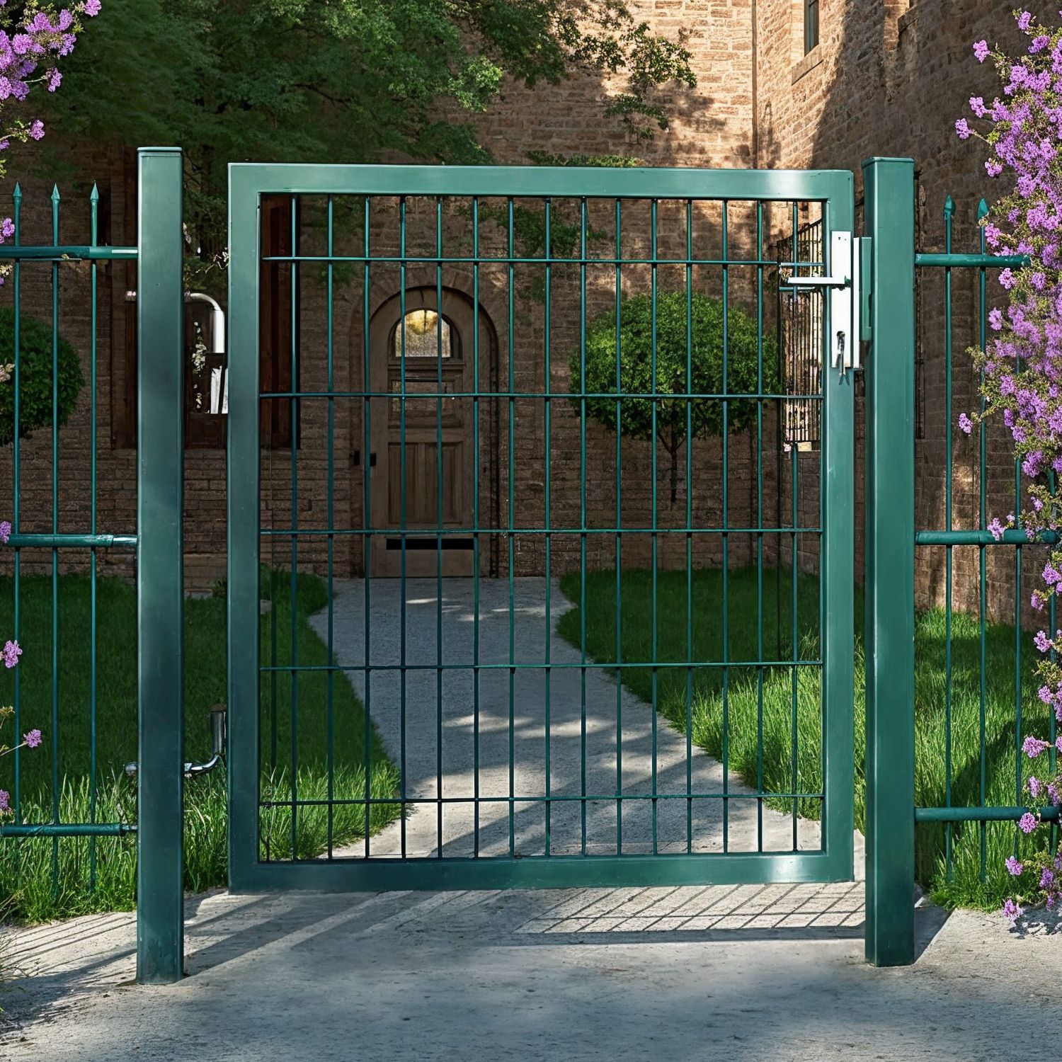 Tsingitud terasest aiavärav, aedvärav, aiavärav