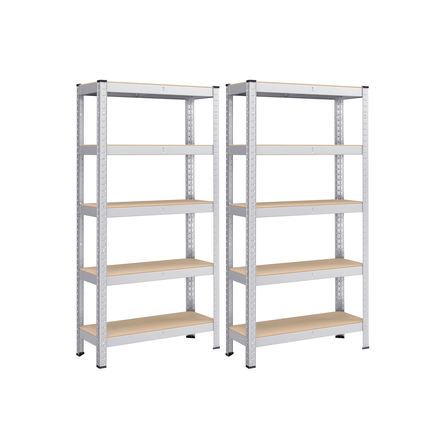 Tugev hõbedase terasraamiga riiul