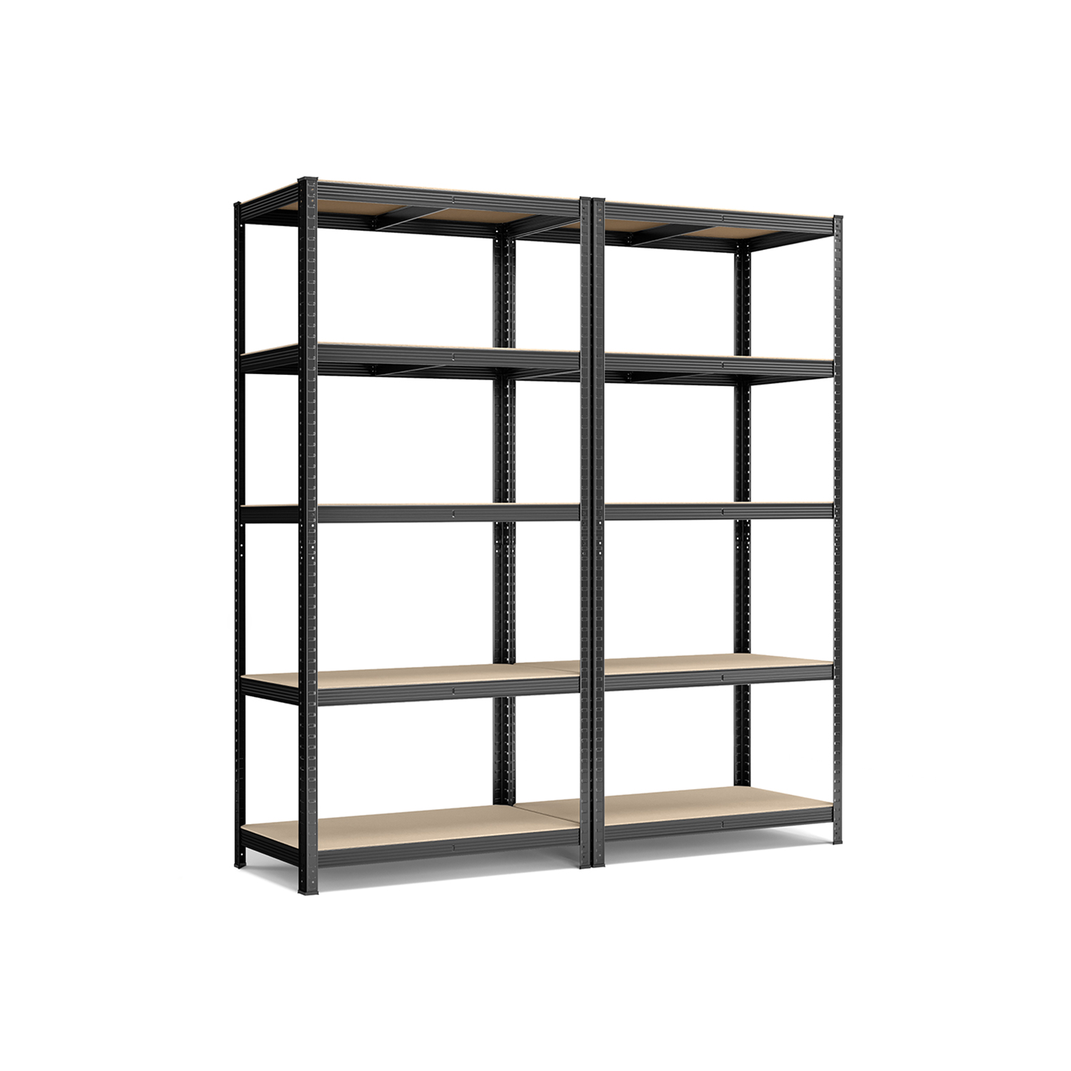 Tööriistariiul, 2 tk komplekt (200 x 100 x 50 cm) must
