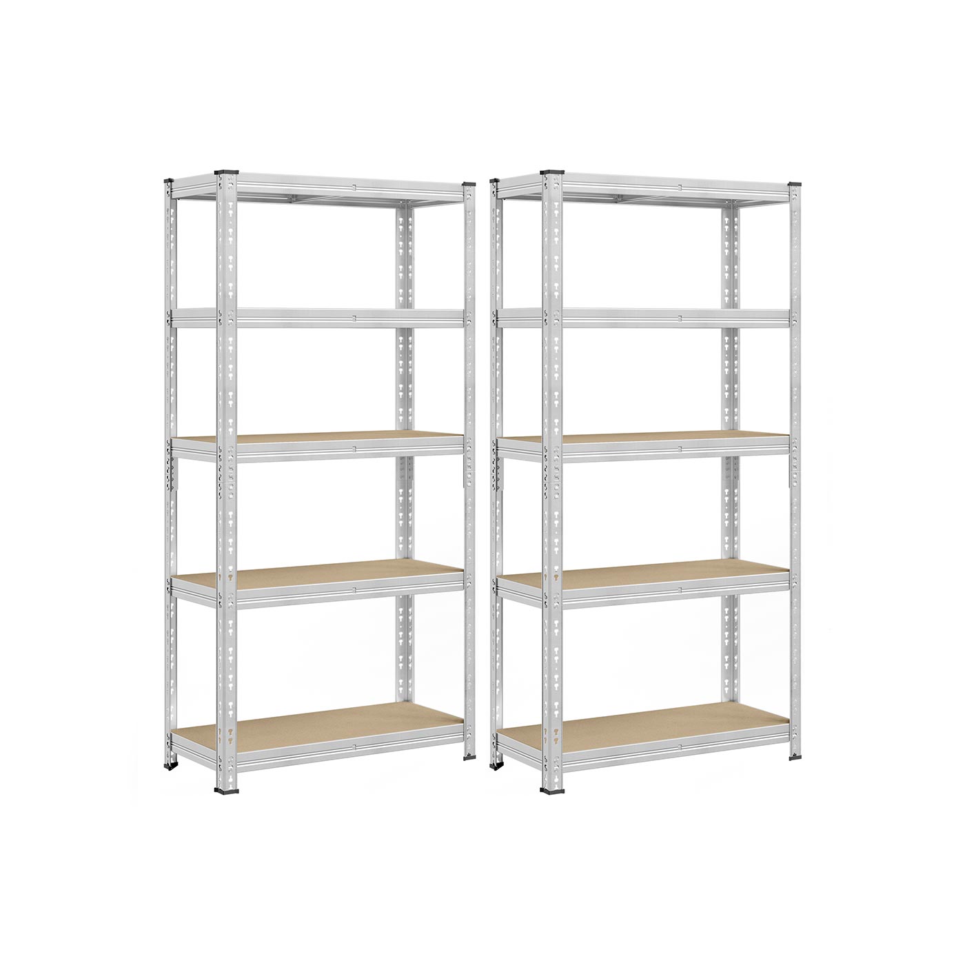 Ladustamisriiul ja raskeveokiriiul 50 x 100 x 200 cm tsingitud metallist riiulisüsteem kandevõime kuni 875 kg